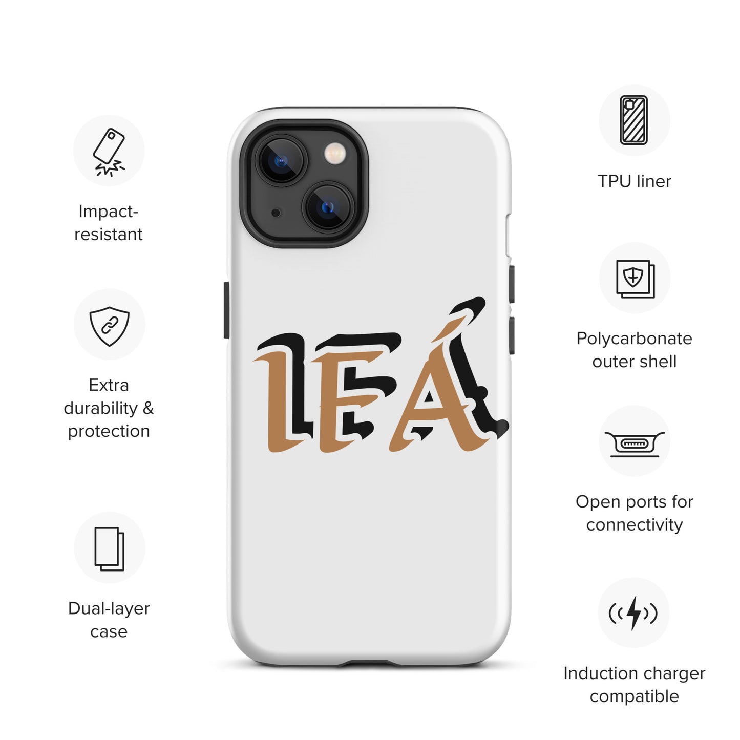 IFÁ Gold/Black White Tough Case for iPhone®