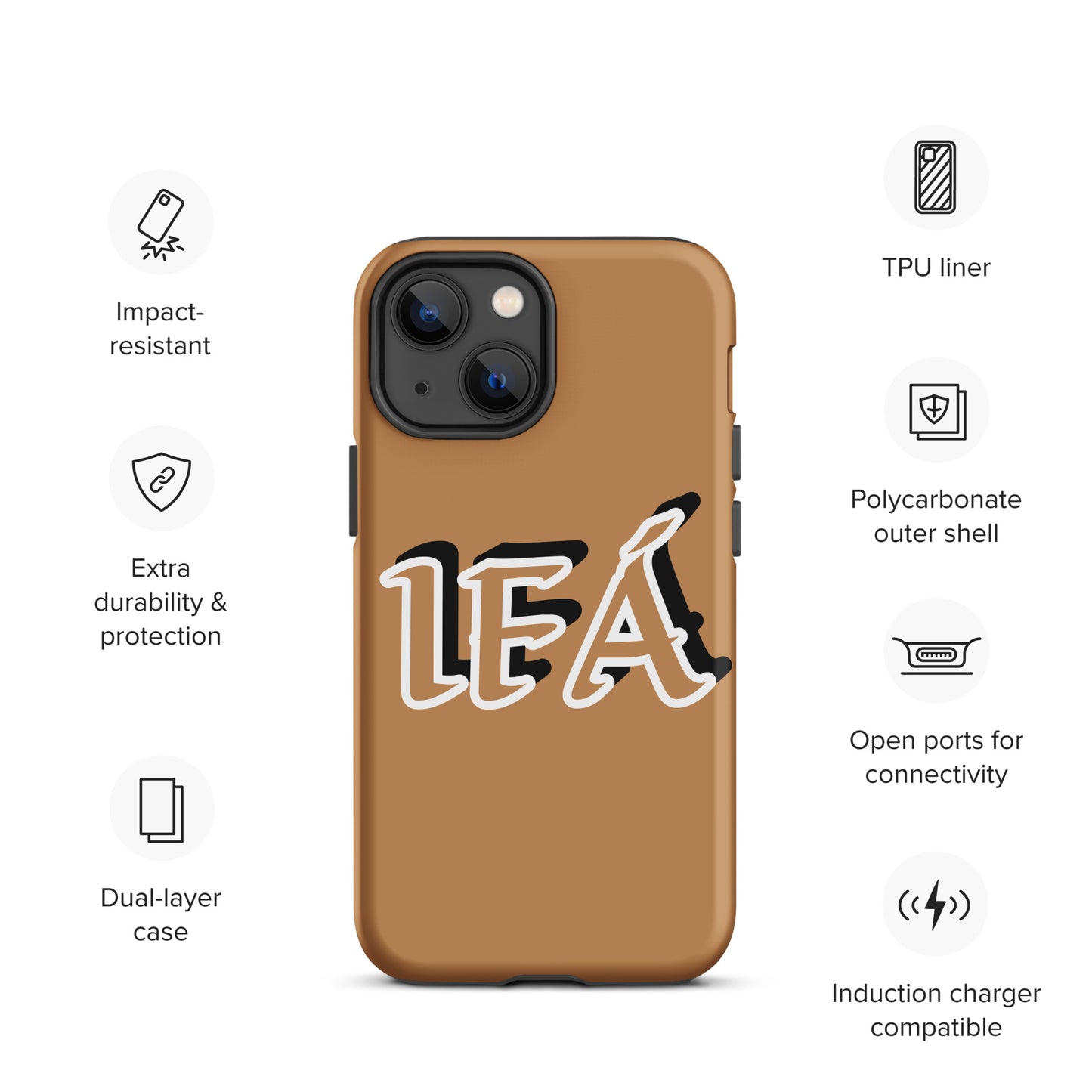 IFÁ Gold/Black Gold Tough Case for iPhone®
