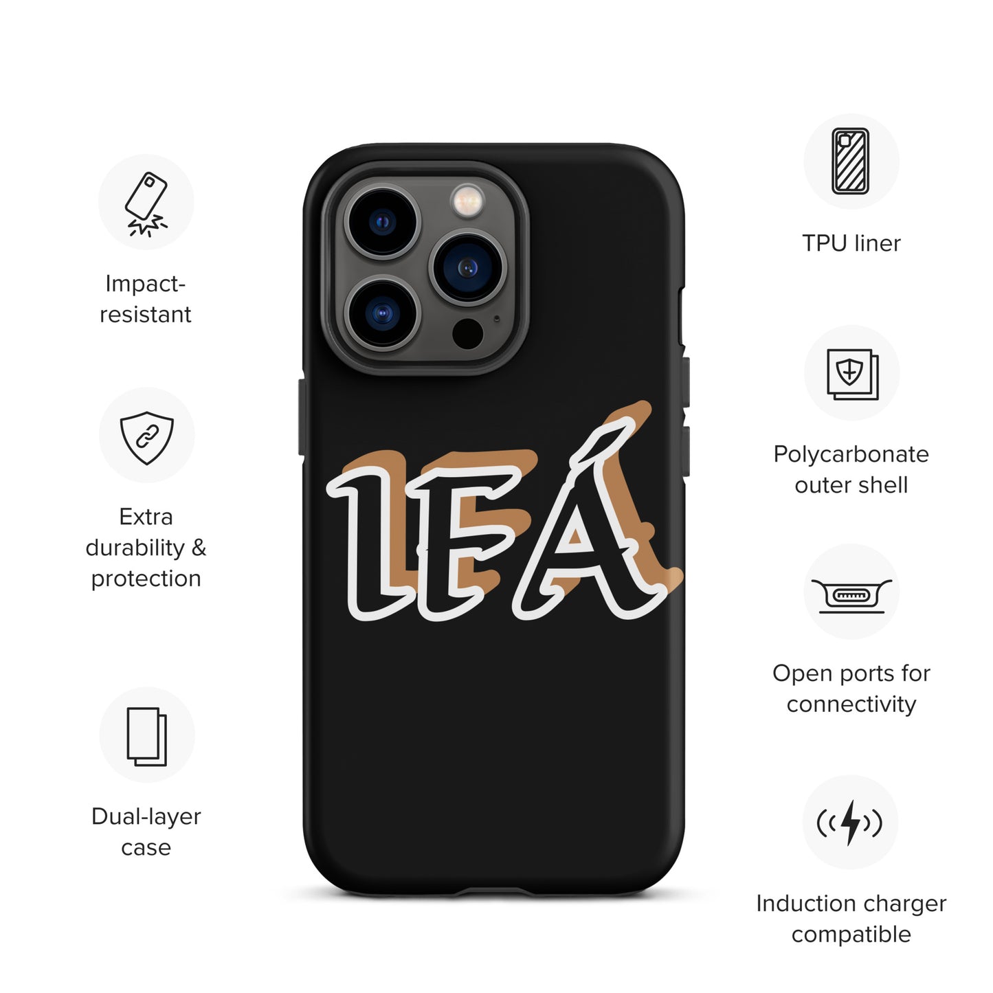 IFÁ Black/Gold Black Tough Case for iPhone®
