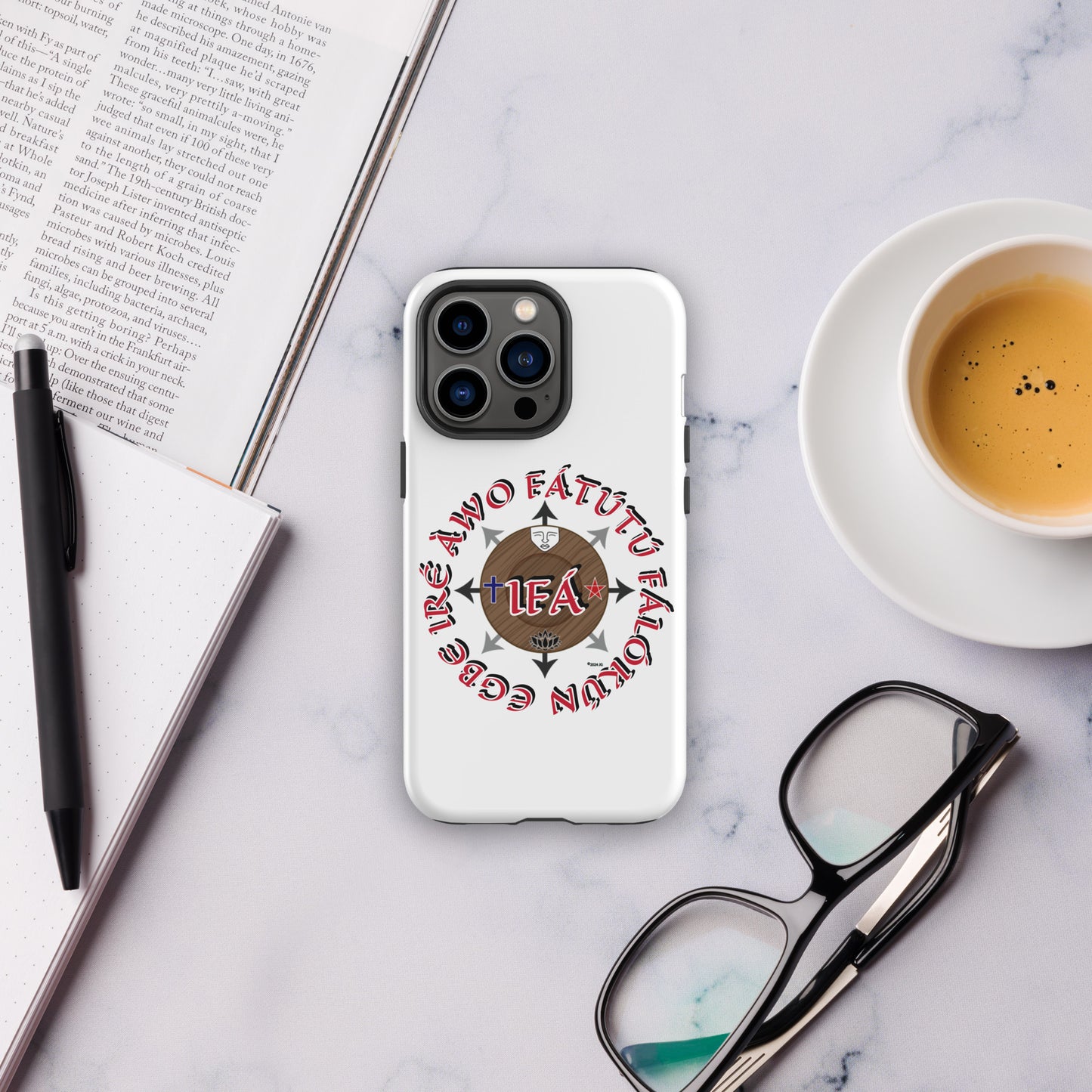 Personalized Egbe Iré ÀWO Signature Logo Colored Tough Case for iPhone®