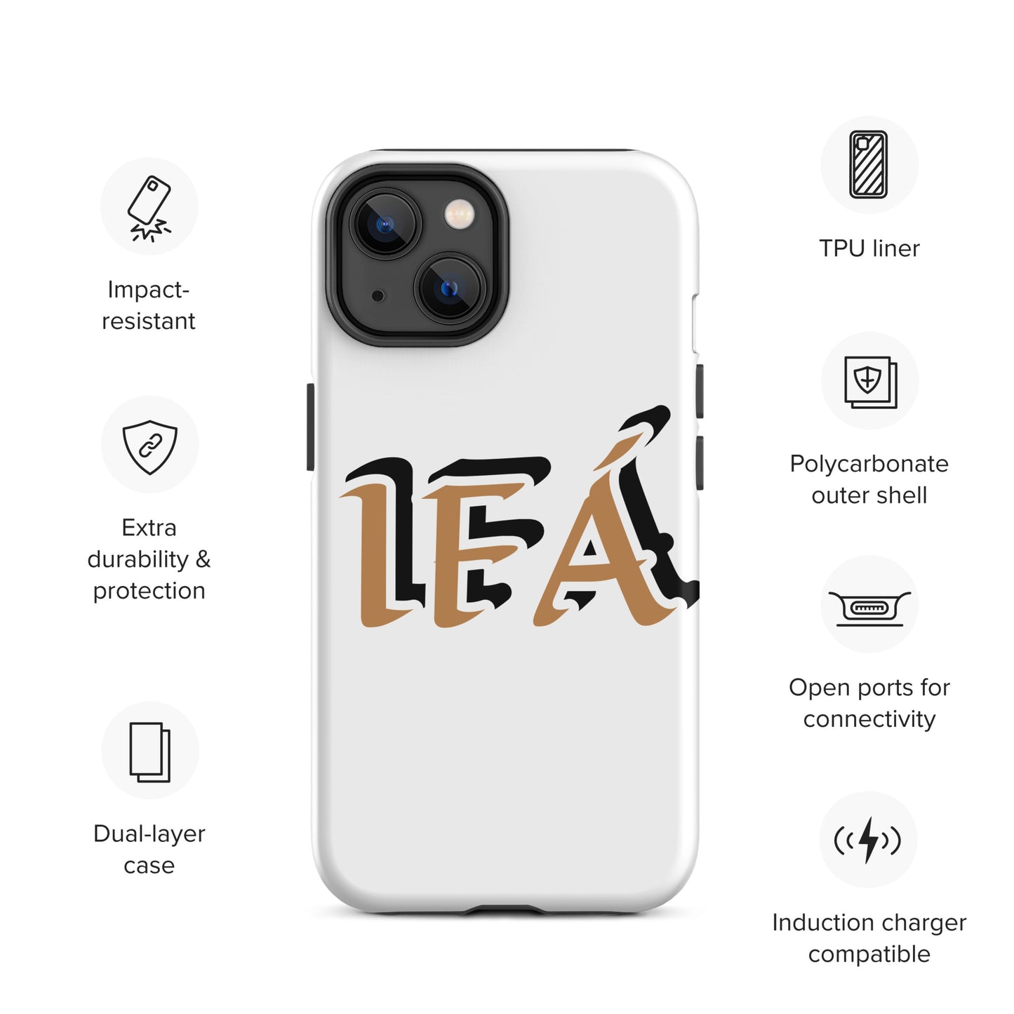 IFÁ Gold/Black White Tough Case for iPhone®