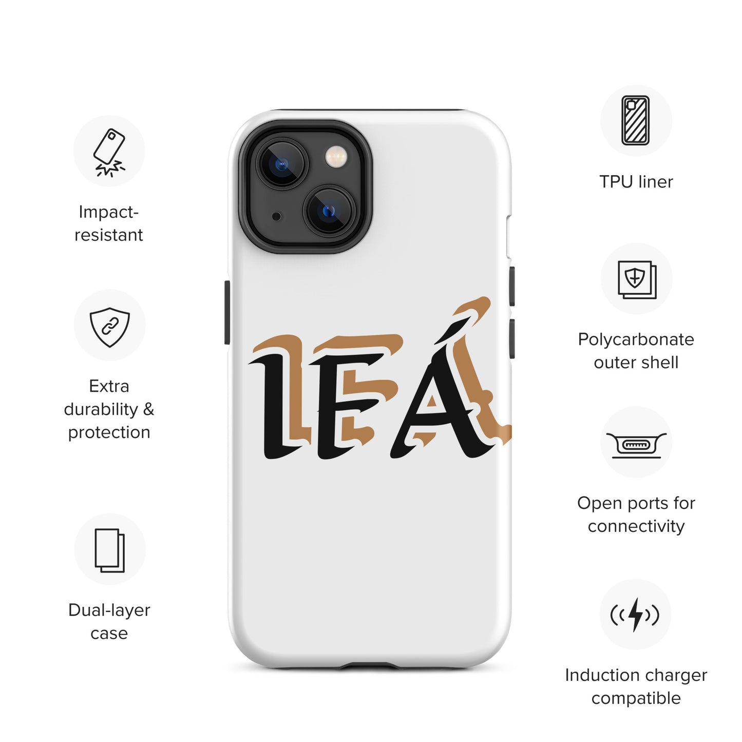 IFÁ Black/Gold White Tough Case for iPhone®