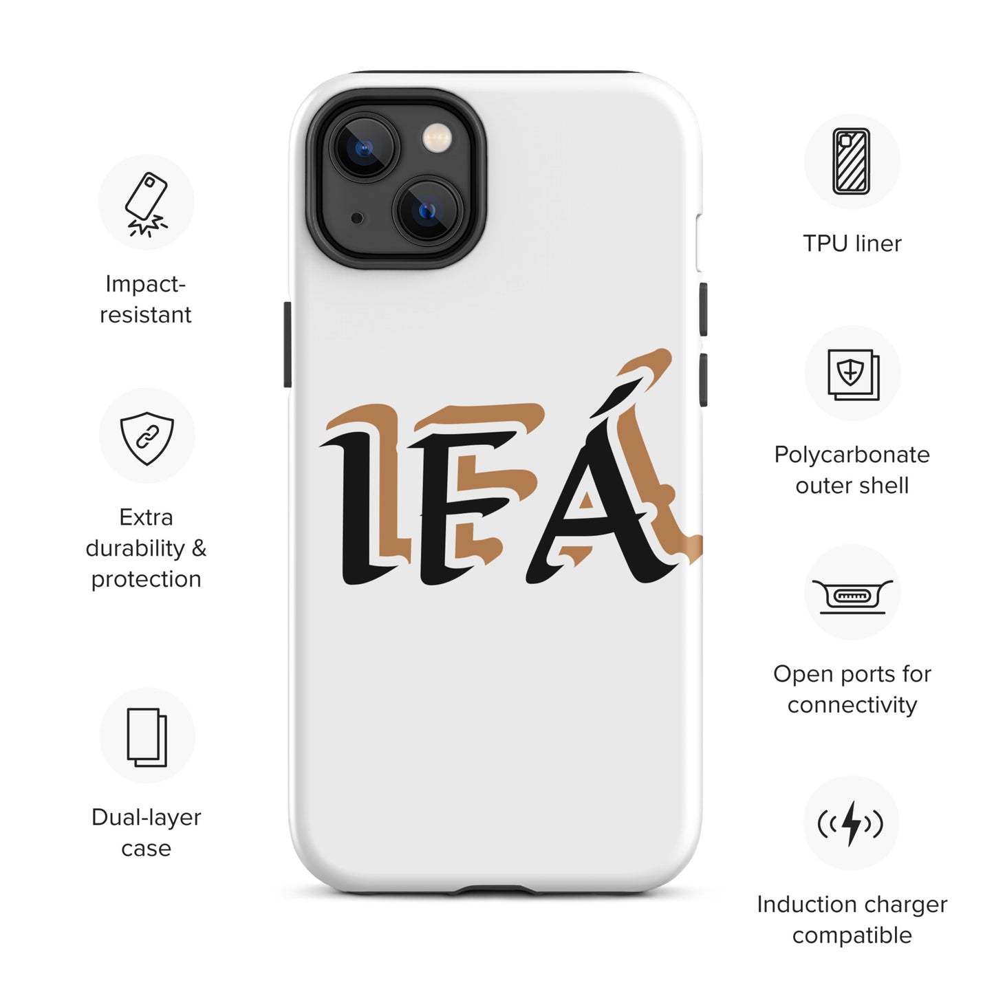 IFÁ Black/Gold White Tough Case for iPhone®