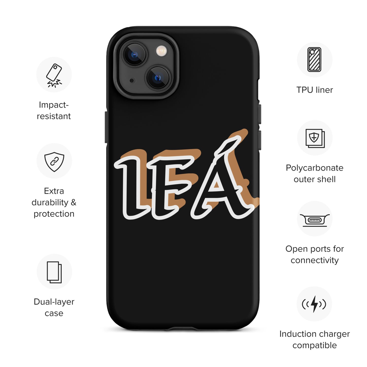 IFÁ Black/Gold Black Tough Case for iPhone®