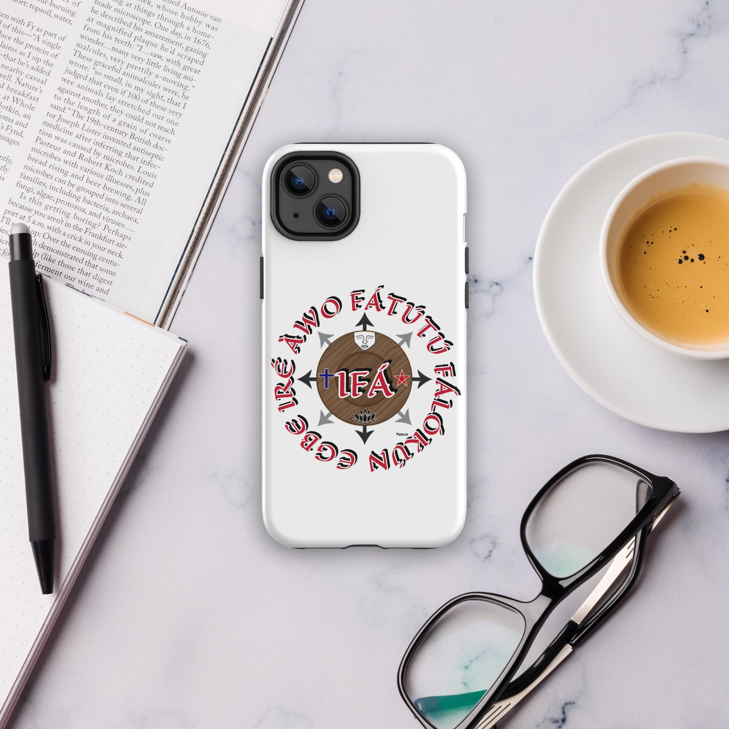 Personalized Egbe Iré ÀWO Signature Logo Colored Tough Case for iPhone®