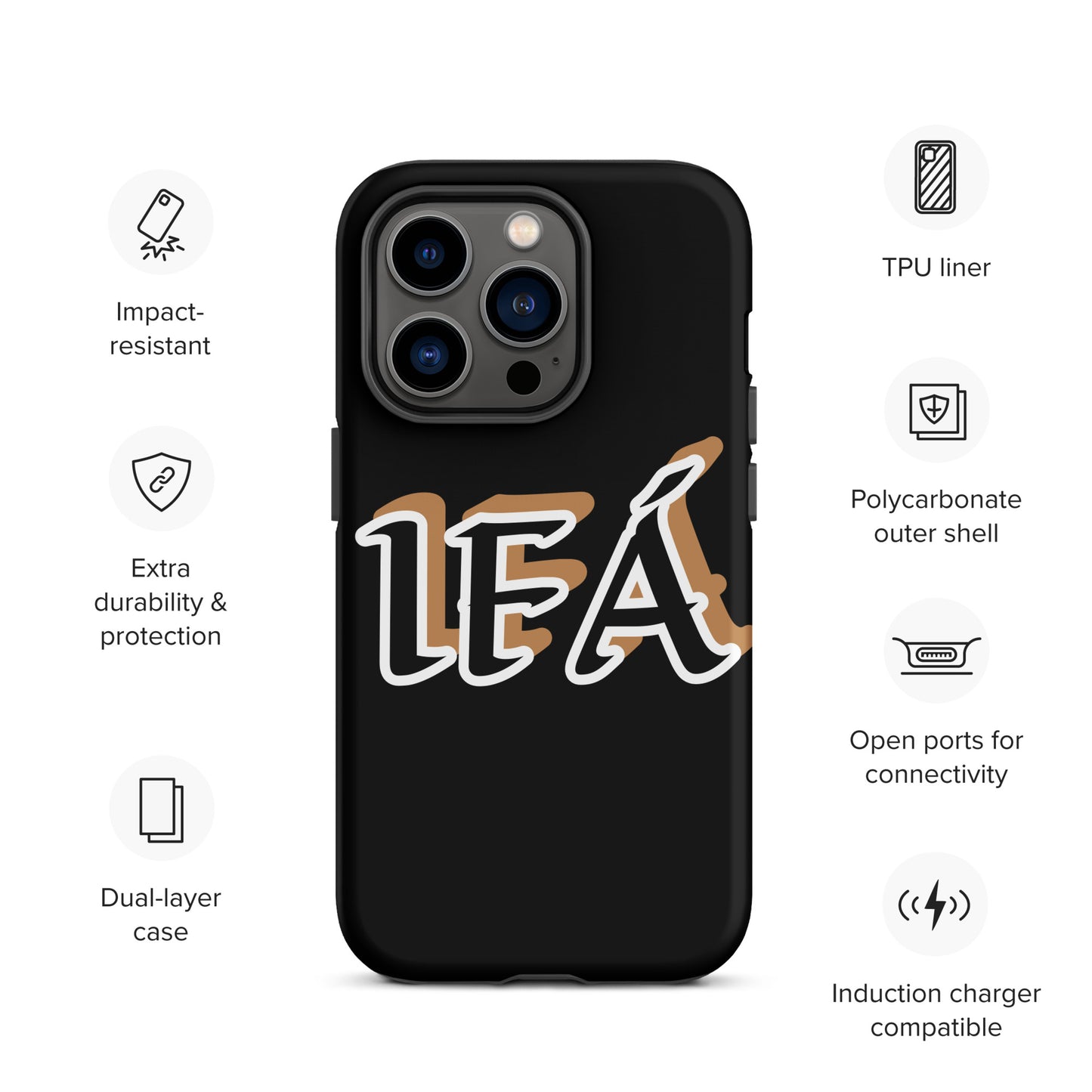 IFÁ Black/Gold Black Tough Case for iPhone®