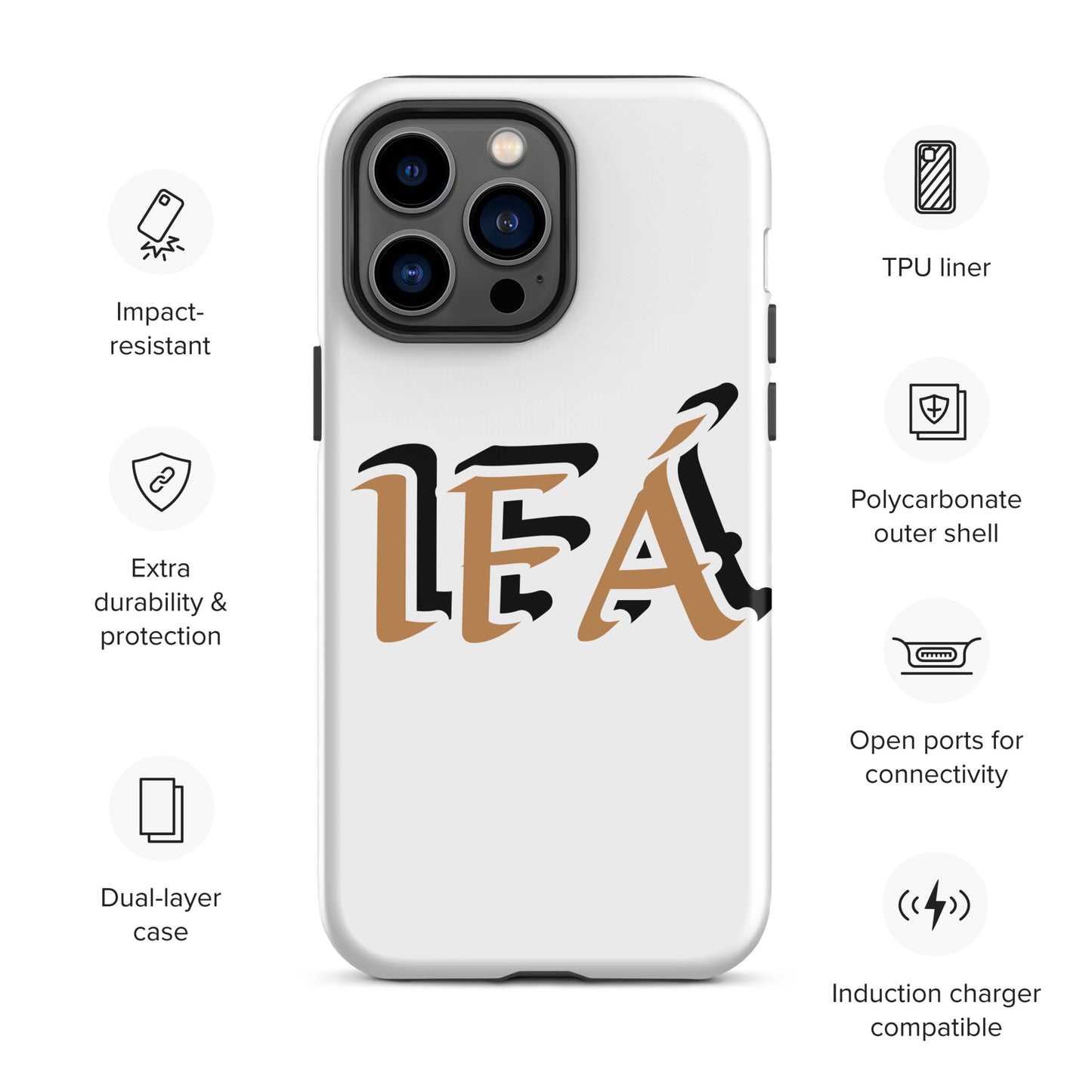 IFÁ Gold/Black White Tough Case for iPhone®