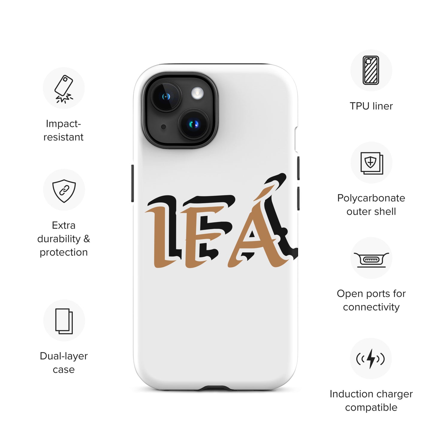 IFÁ Gold/Black White Tough Case for iPhone®