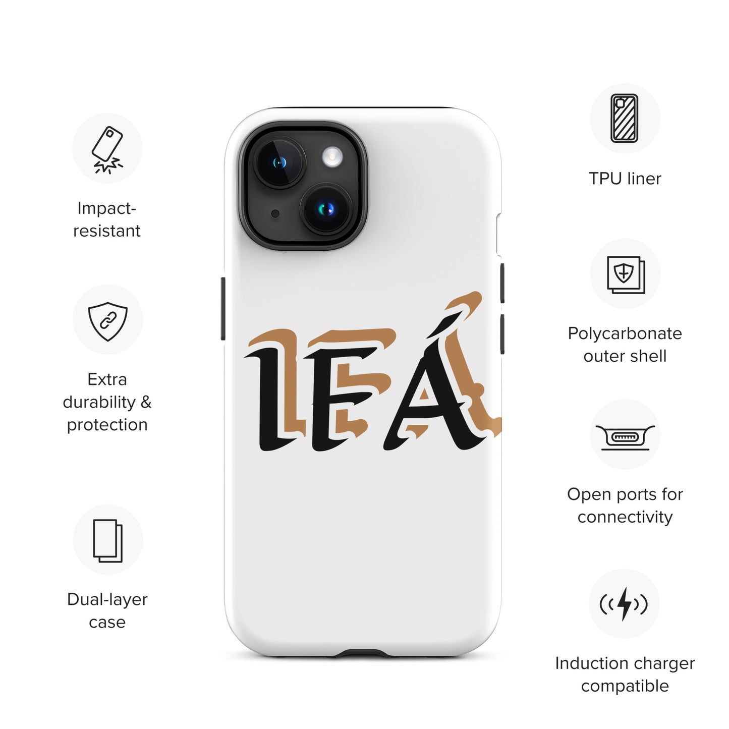 IFÁ Black/Gold White Tough Case for iPhone®