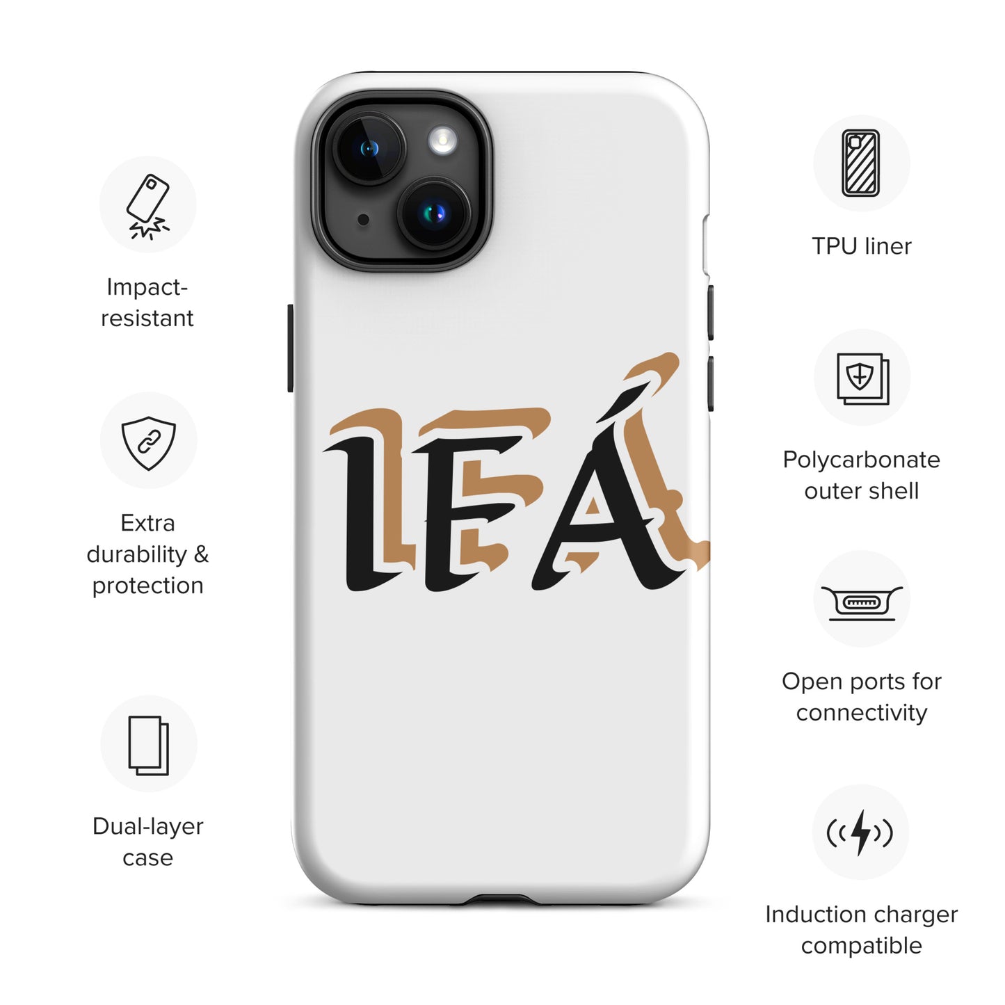 IFÁ Black/Gold White Tough Case for iPhone®