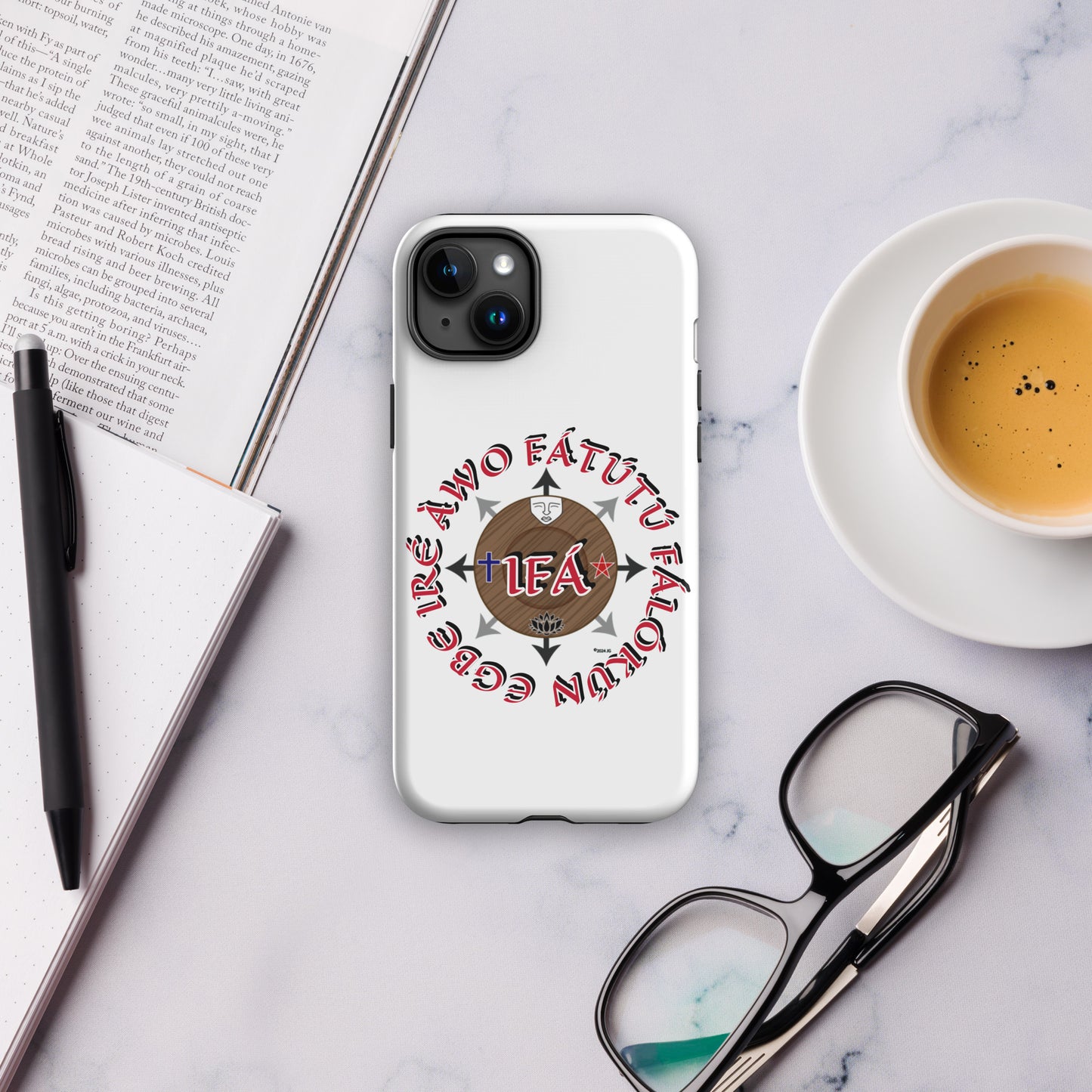 Personalized Egbe Iré ÀWO Signature Logo Colored Tough Case for iPhone®