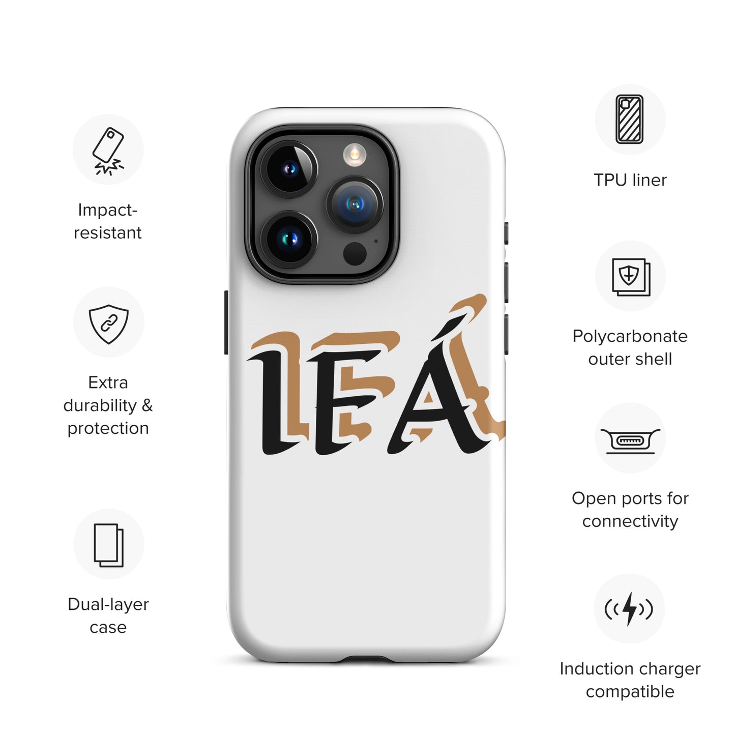 IFÁ Black/Gold White Tough Case for iPhone®
