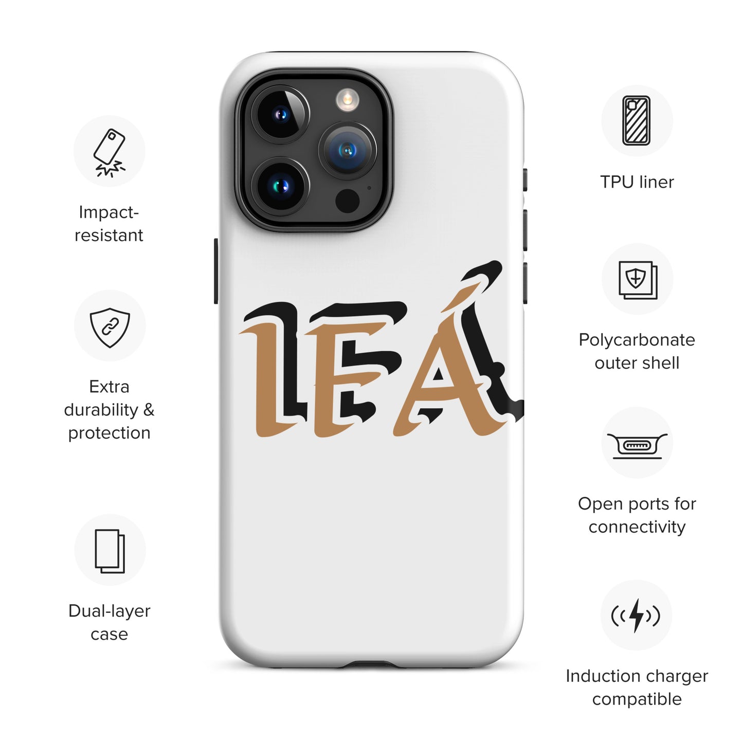 IFÁ Gold/Black White Tough Case for iPhone®