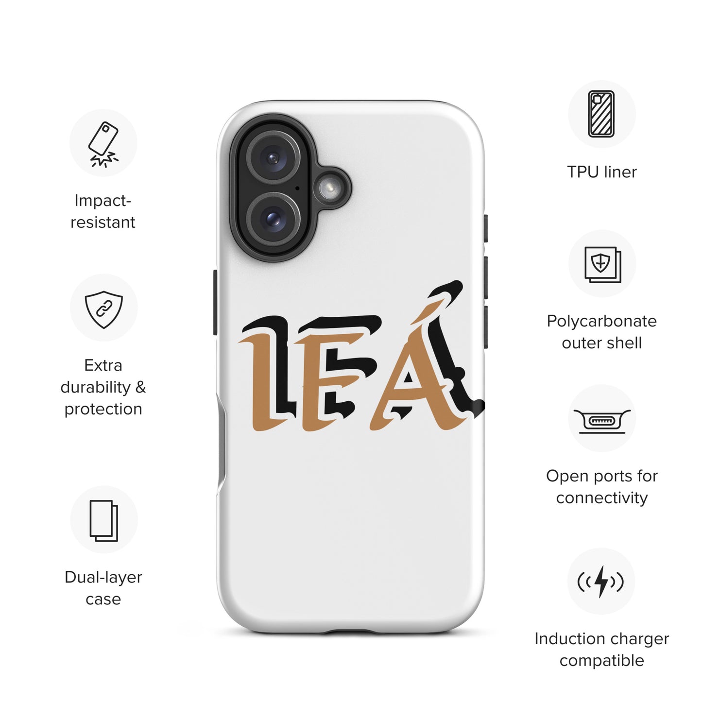 IFÁ Gold/Black White Tough Case for iPhone®