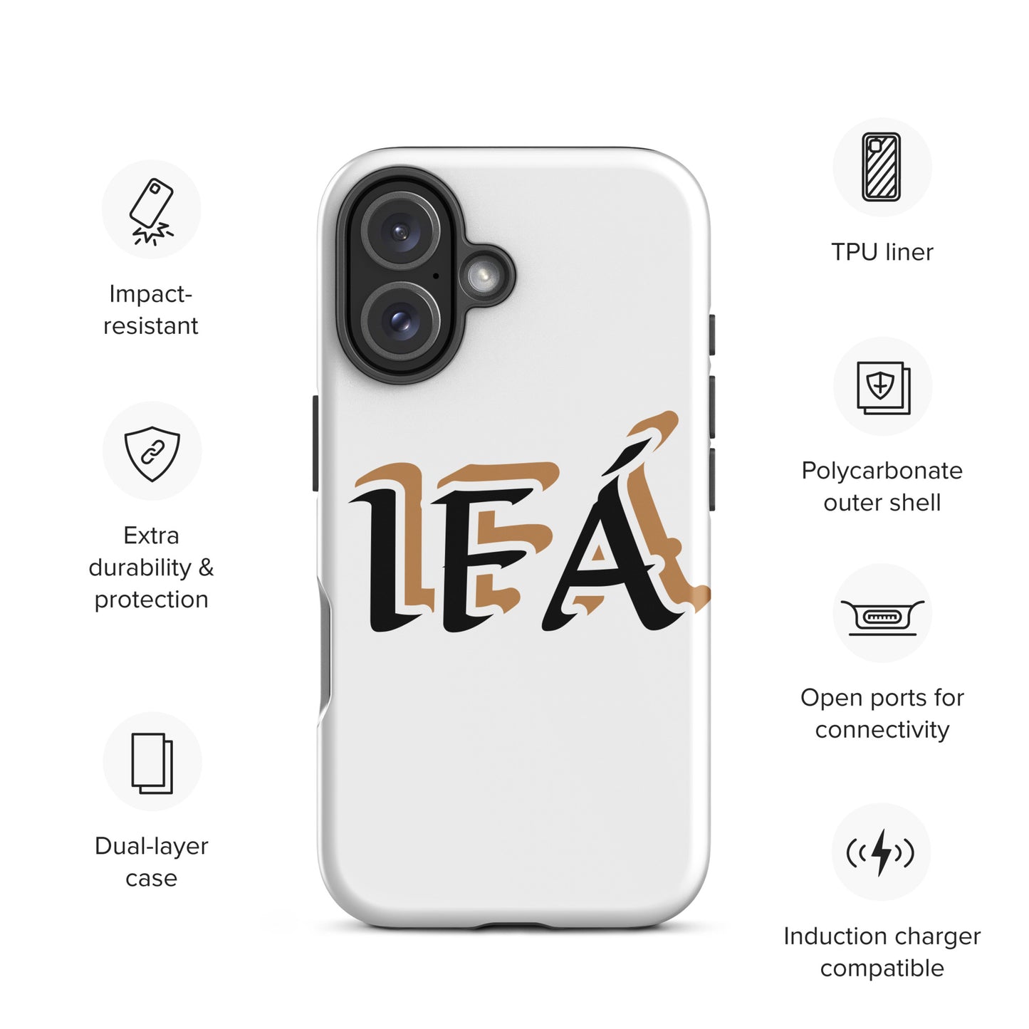 IFÁ Black/Gold White Tough Case for iPhone®