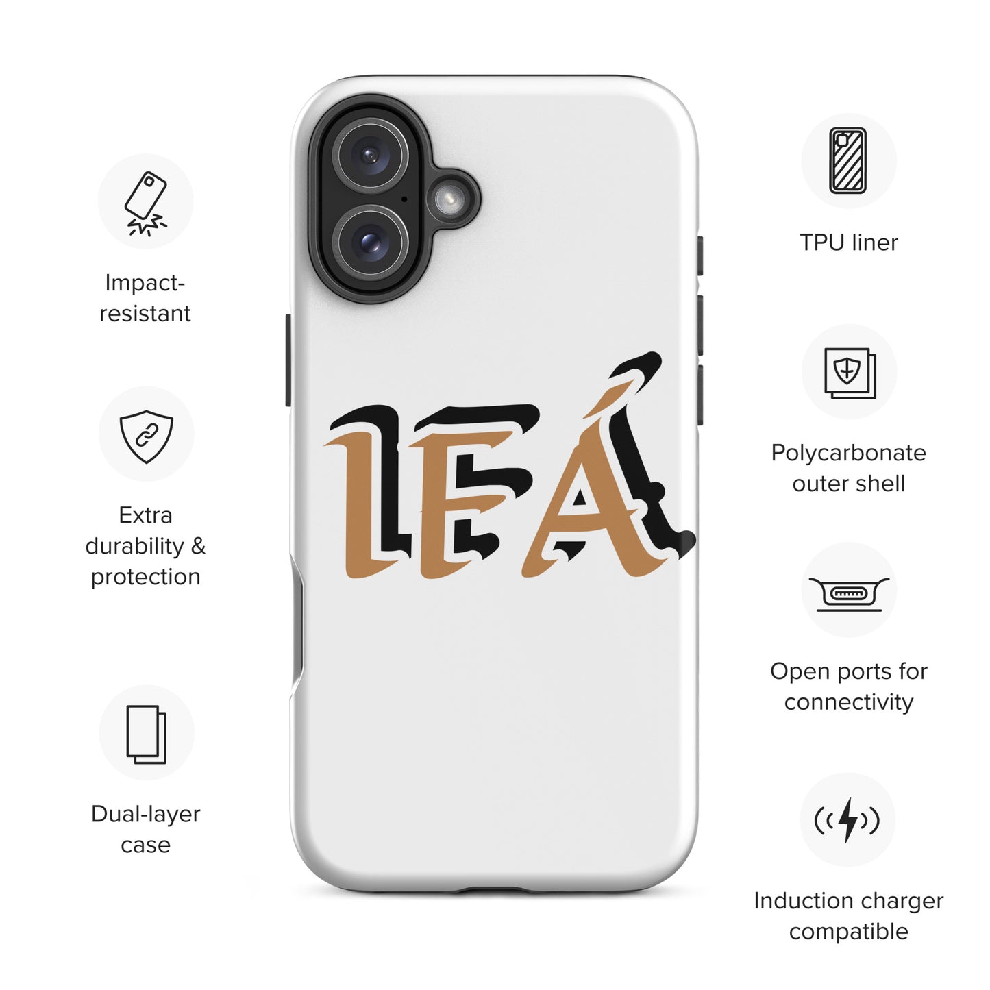 IFÁ Gold/Black White Tough Case for iPhone®