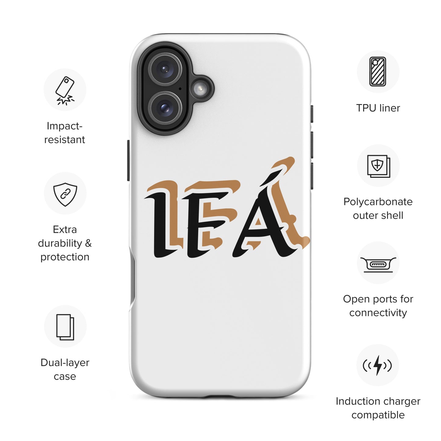 IFÁ Black/Gold White Tough Case for iPhone®