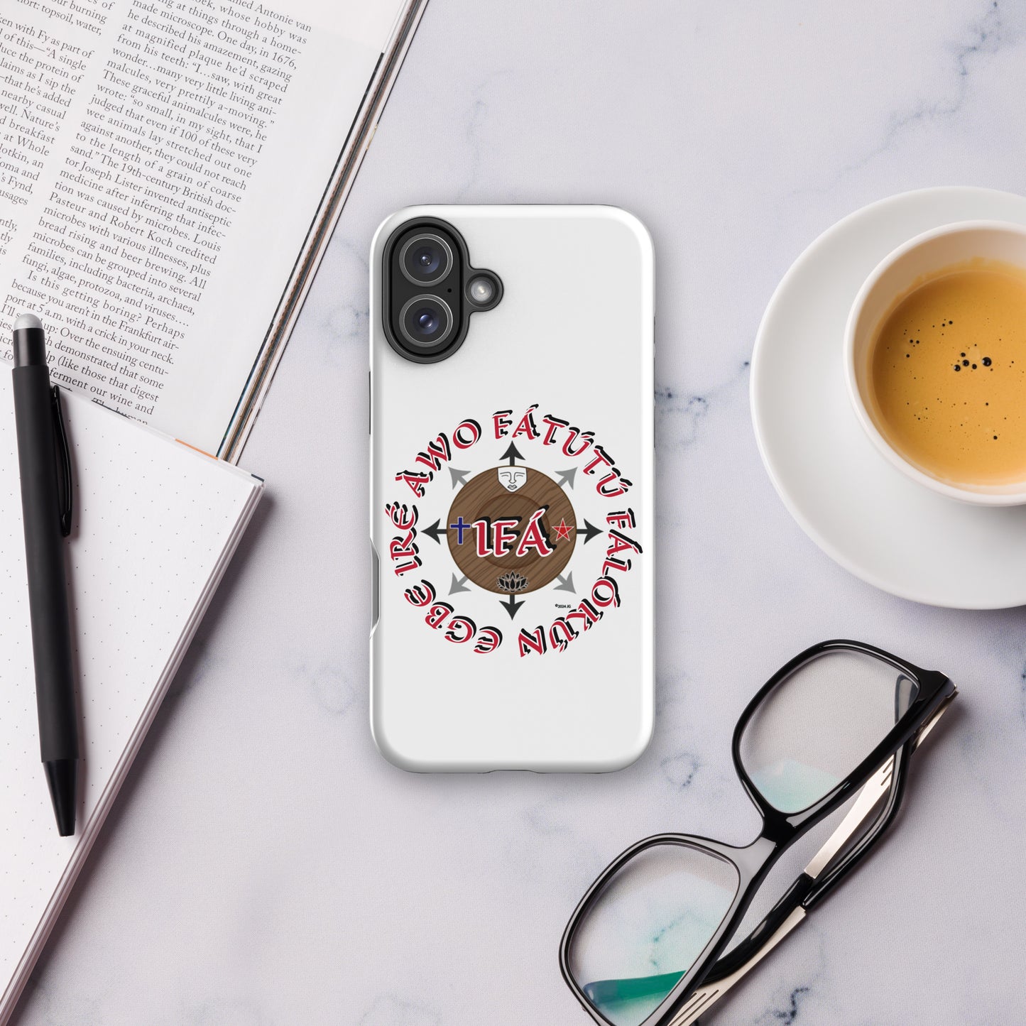 Personalized Egbe Iré ÀWO Signature Logo Colored Tough Case for iPhone®