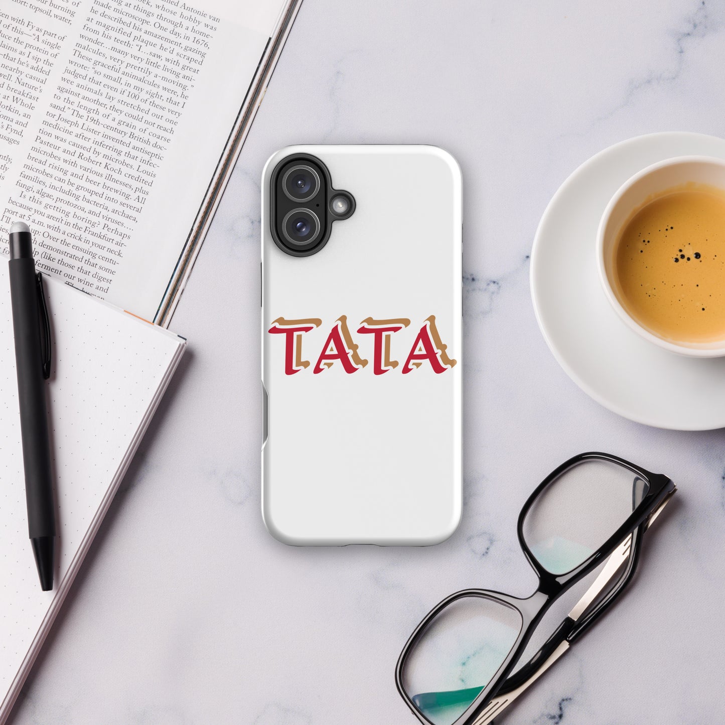 TATA White Tough Case for iPhone®