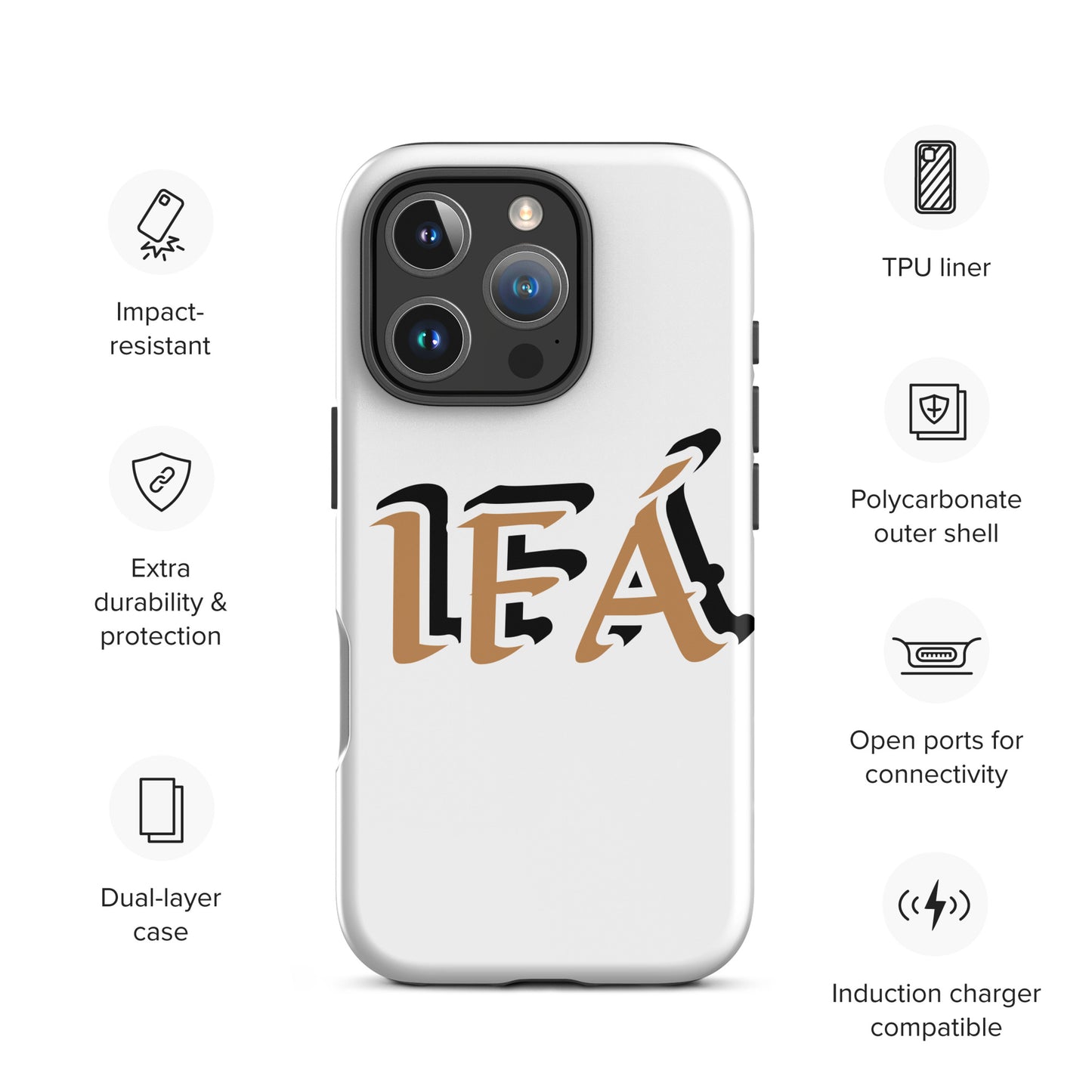 IFÁ Gold/Black White Tough Case for iPhone®