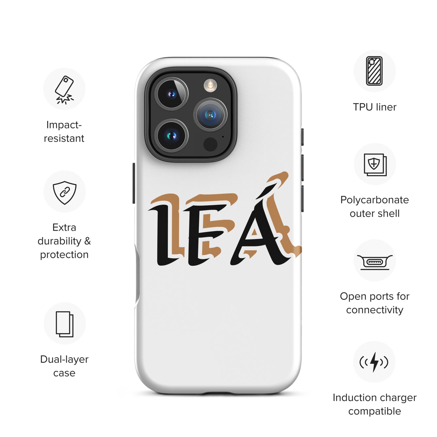 IFÁ Black/Gold White Tough Case for iPhone®