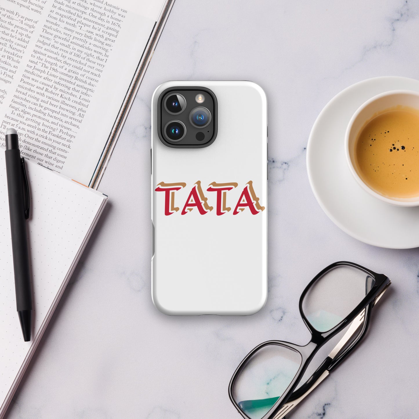 TATA White Tough Case for iPhone®