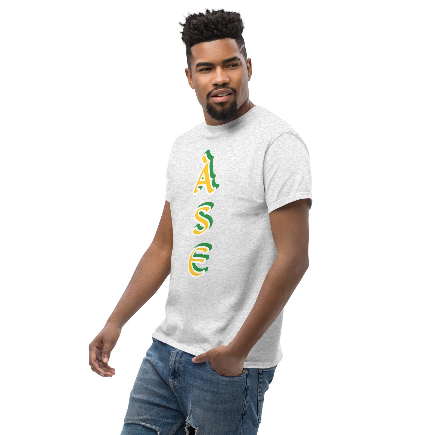 Ase Lucumi reverse vertical Unisex classic tee