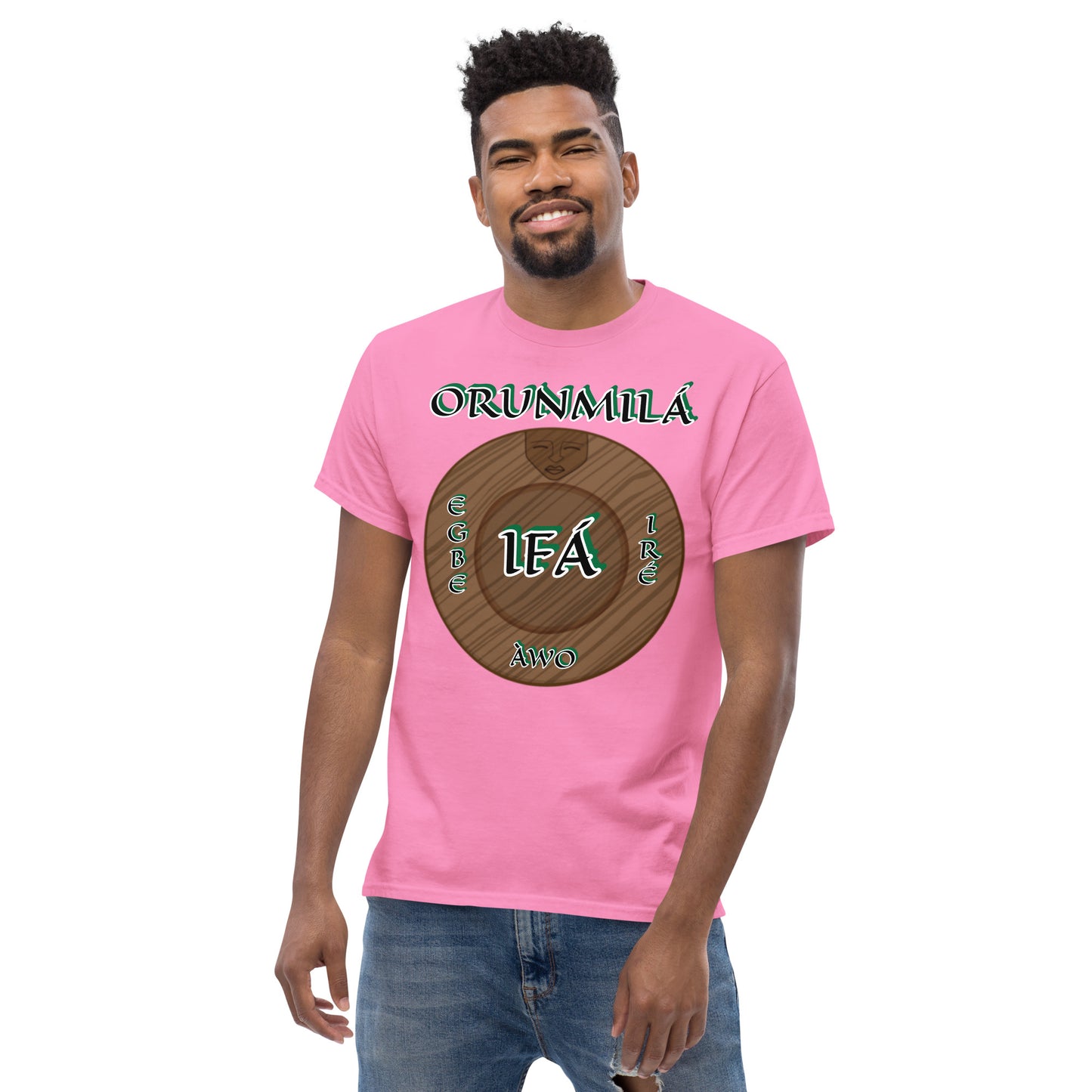 ORUNMILÁ Egbe IRÉ ÀWO Ifa Aje ju Ogun Reverse Unisex classic tee