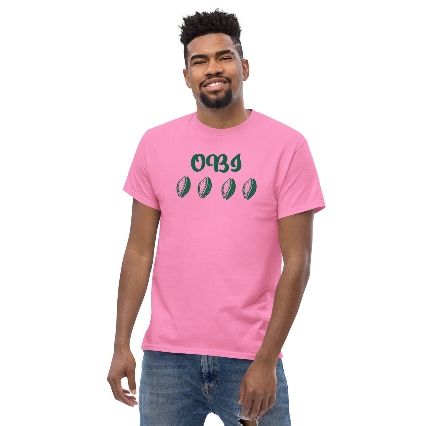 OBI Green Embroidered Unisex classic tee