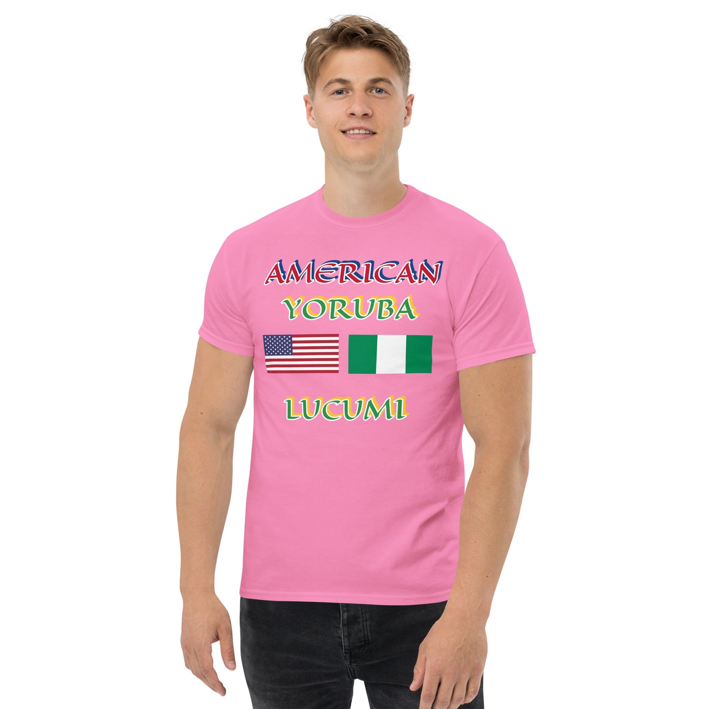 American Yoruba Lucumi Dual Flag Unisex classic tee