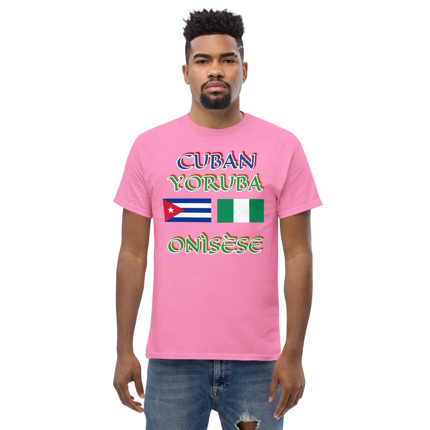 Cuban Yoruba Onisese Dual Flag Unisex classic tee