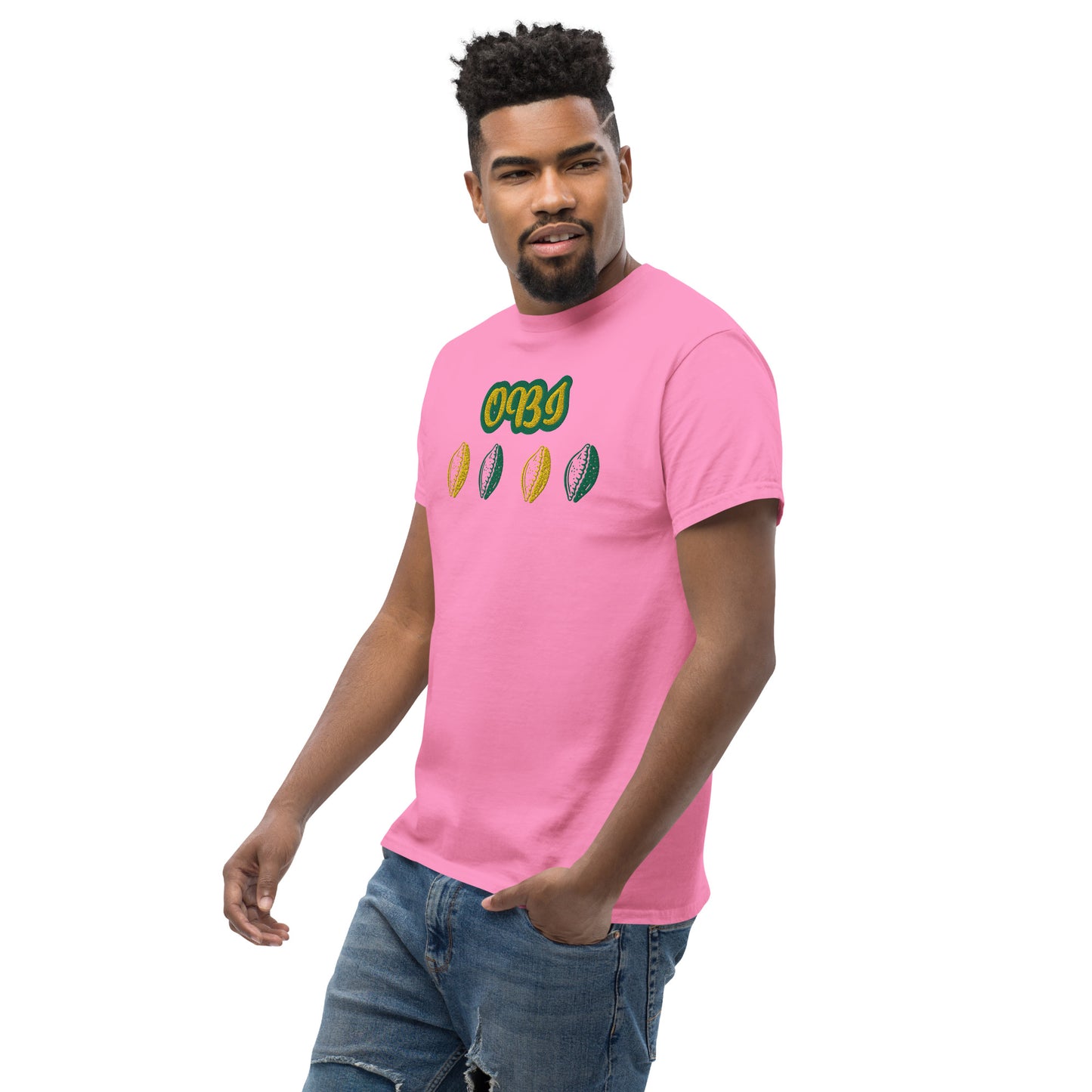 OBI Lucumi Reversed Embroidered Unisex classic tee