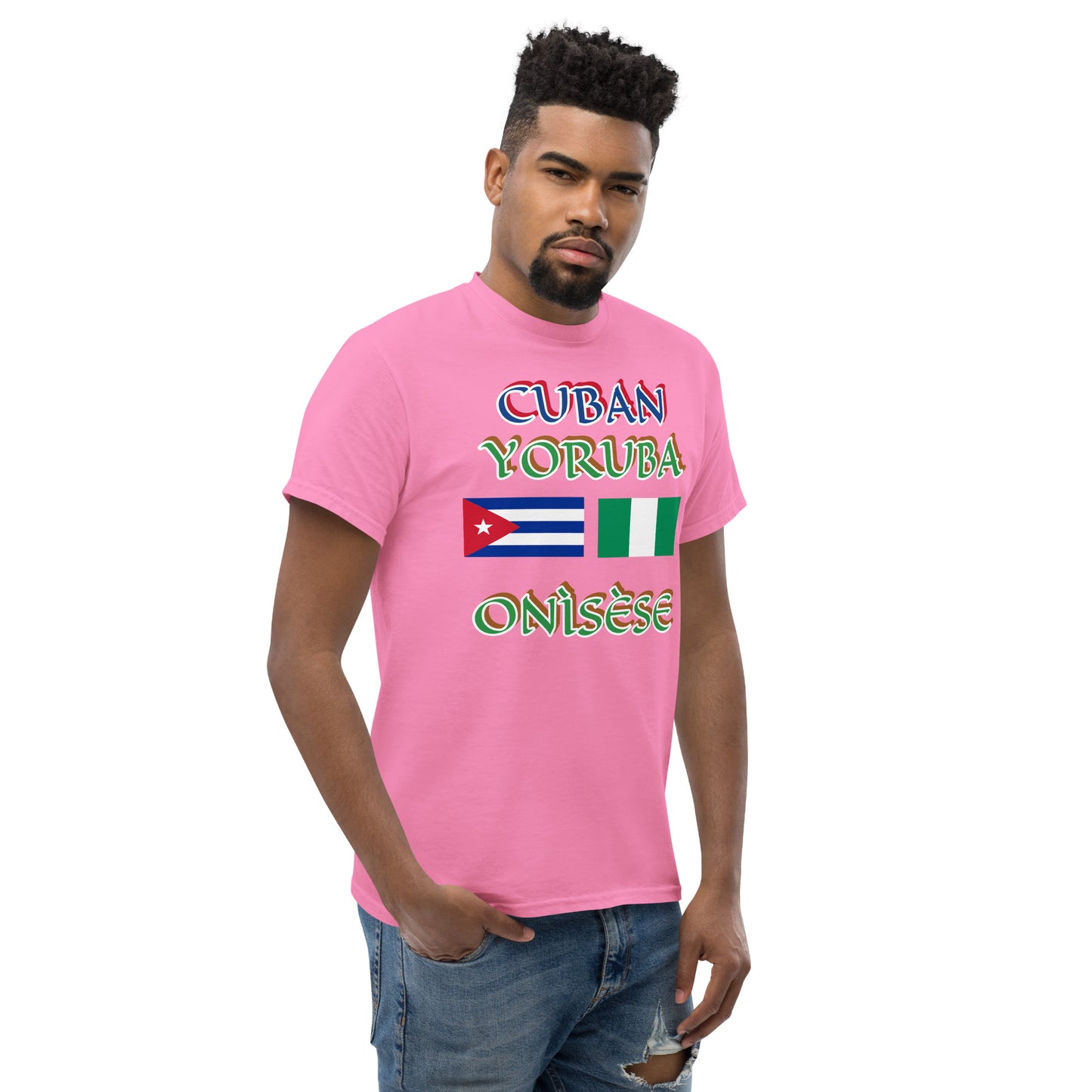 Cuban Yoruba Onisese Dual Flag Unisex classic tee