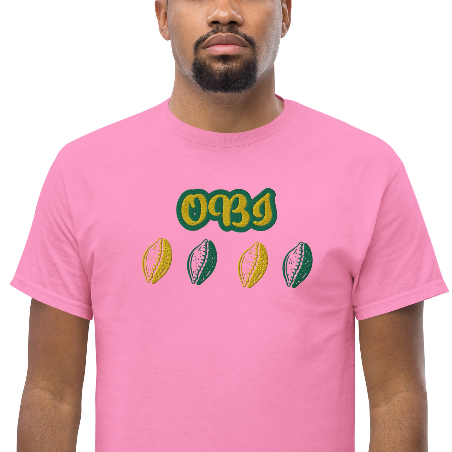 OBI Lucumi Reversed Embroidered Unisex classic tee