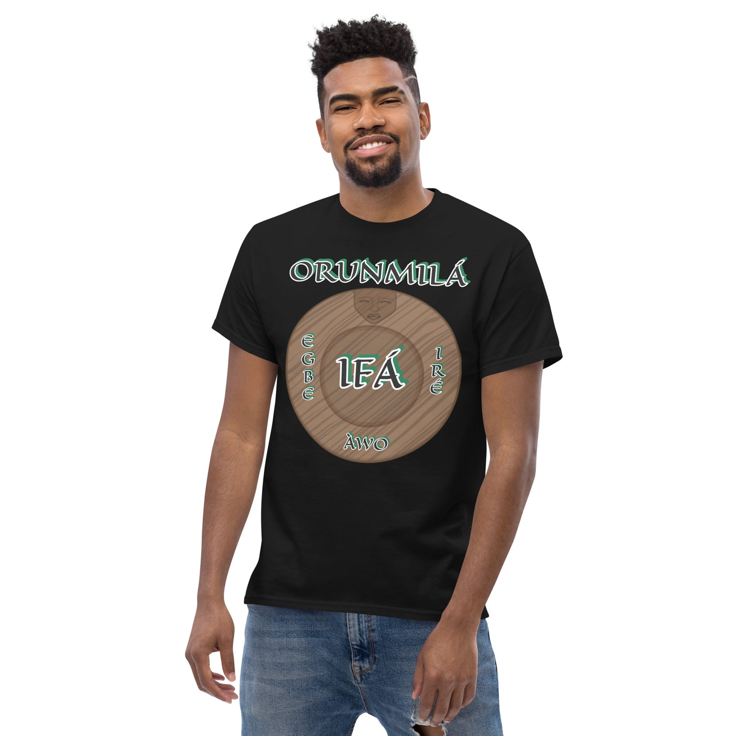 ORUNMILÁ Egbe IRÉ ÀWO Ifa Aje ju Ogun Reverse Unisex classic tee