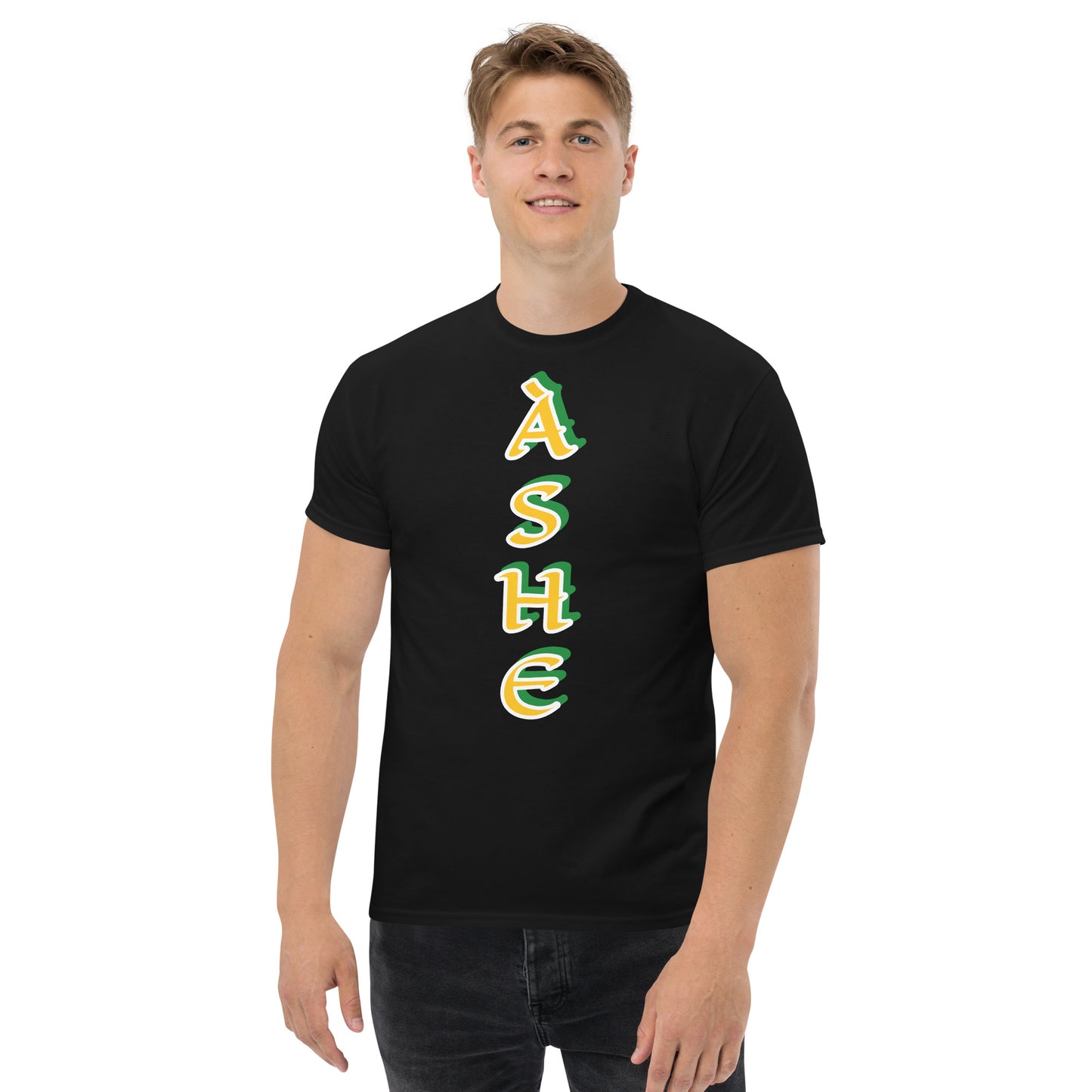 Ashe Lucumi reverse vertical Unisex classic tee