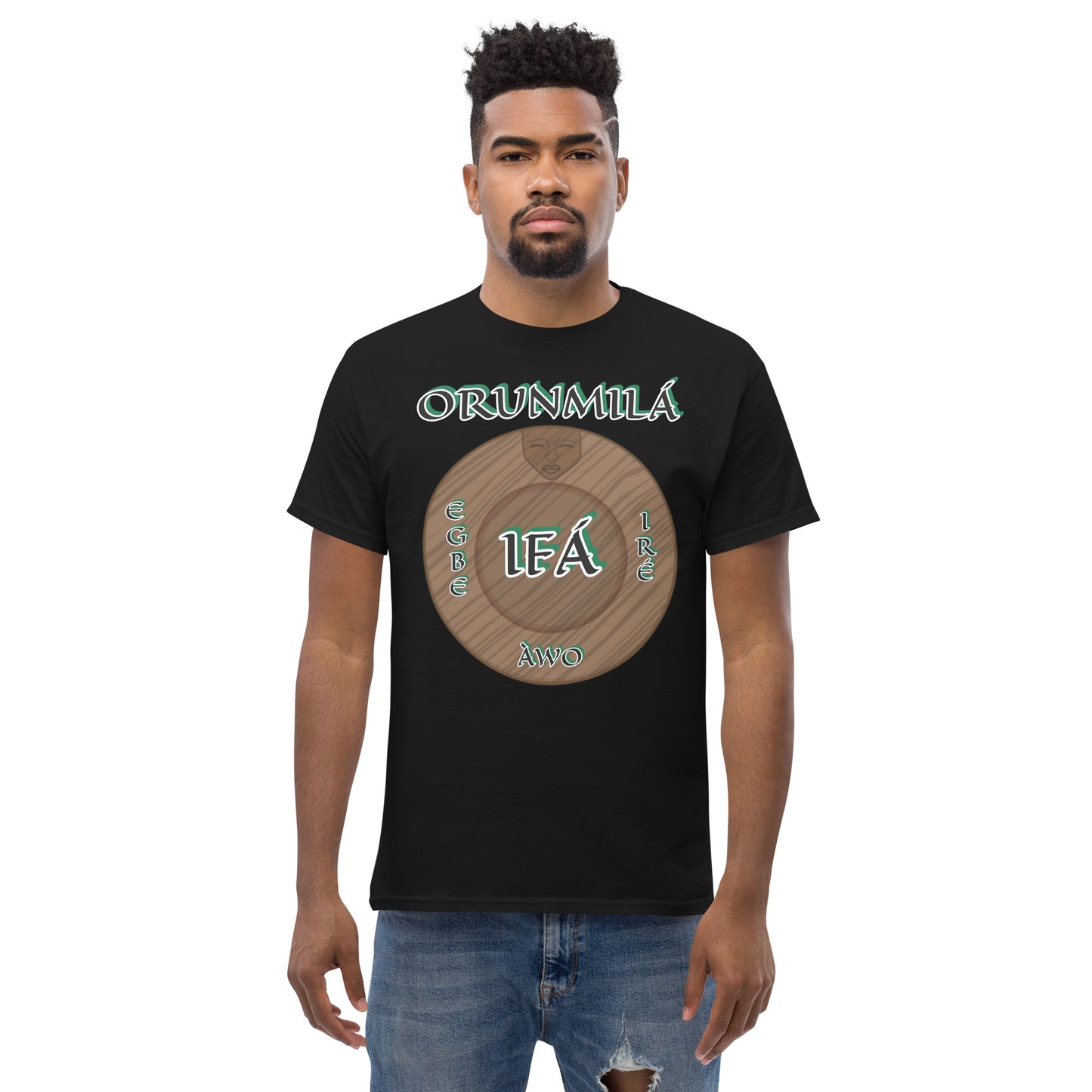 ORUNMILÁ Egbe IRÉ ÀWO Ifa Aje ju Ogun Reverse Unisex classic tee