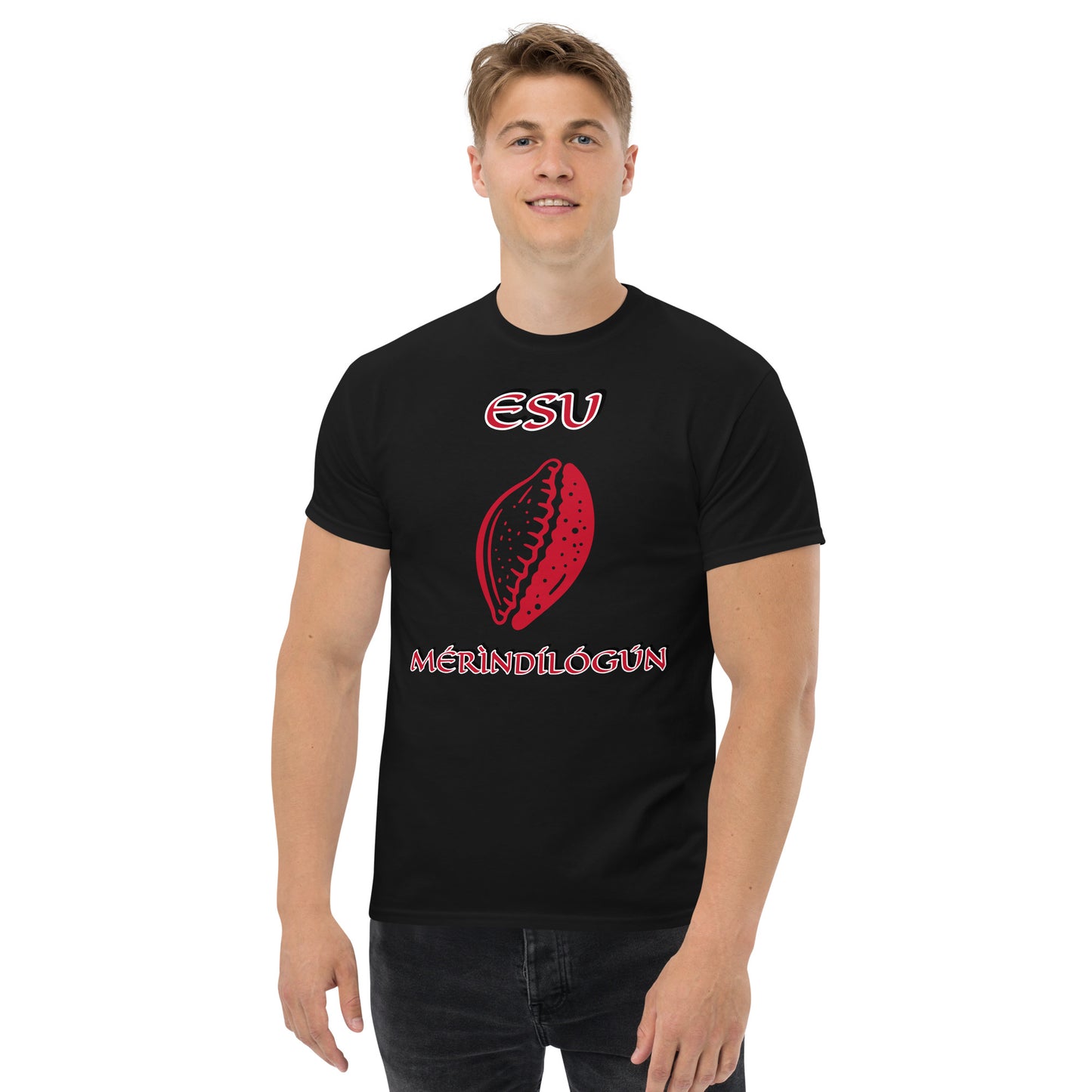 ESU Merindinlogun Isese Red Unisex classic tee