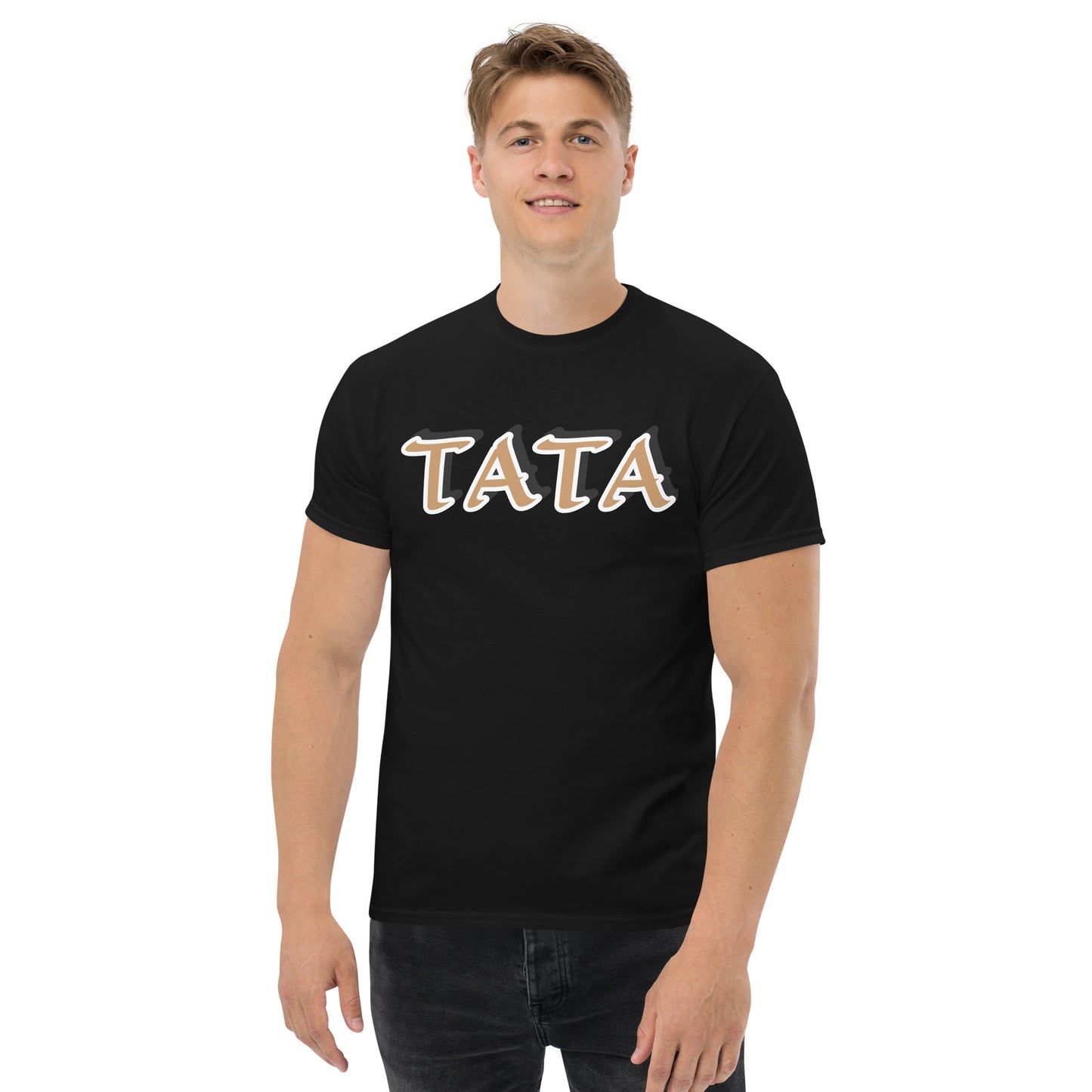 TATA Gold/Black Unisex classic tee