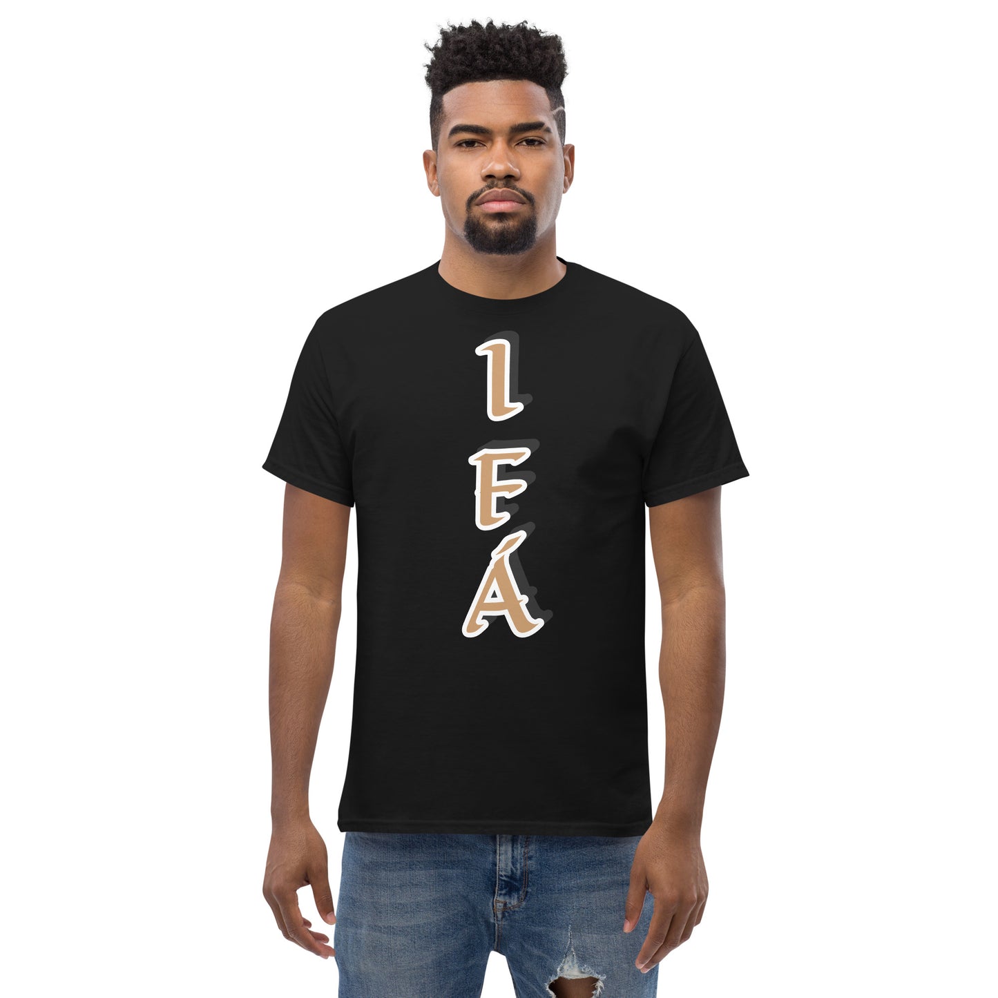 IFÁ Vertical Gold/Black Unisex classic tee