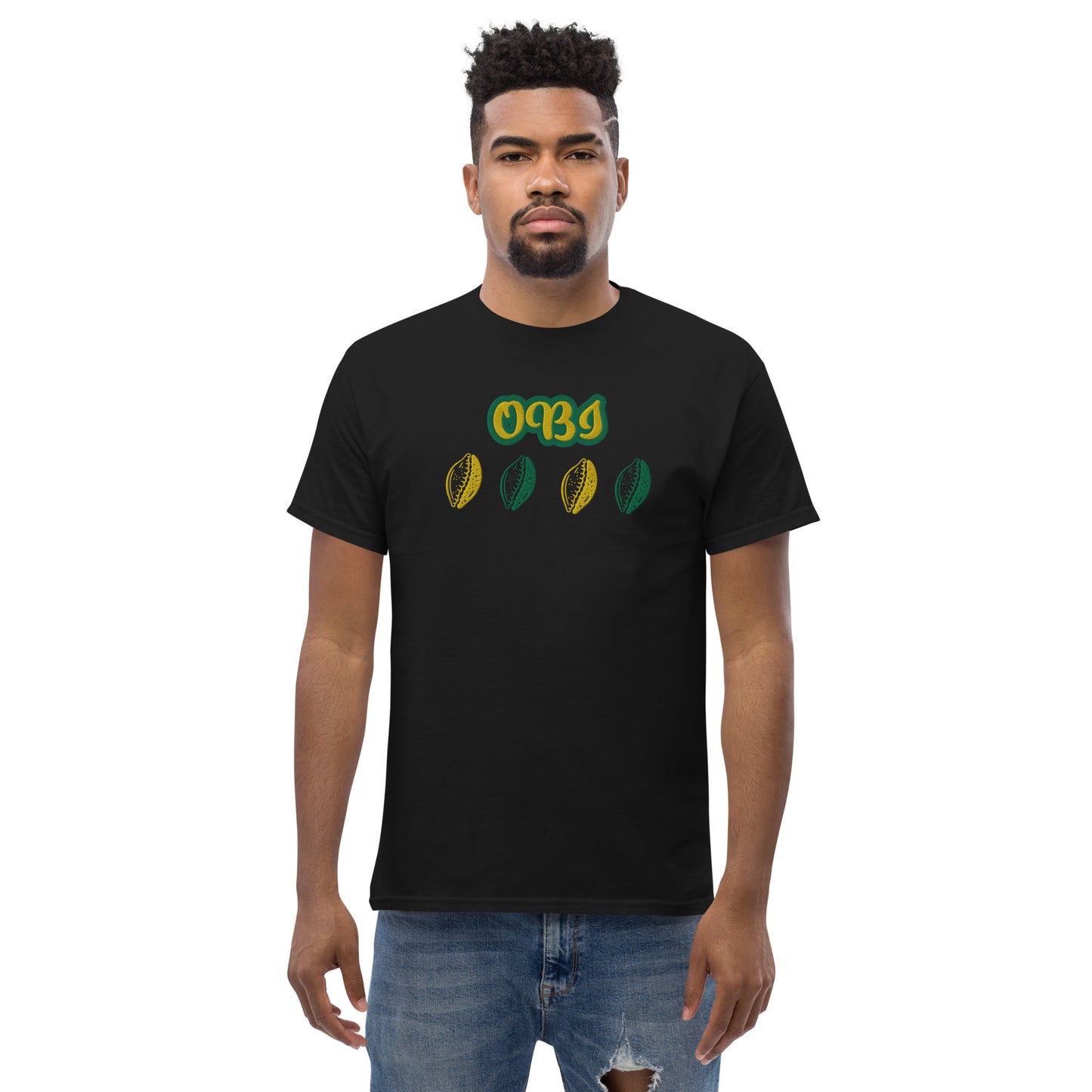 OBI Lucumi Reversed Embroidered Unisex classic tee