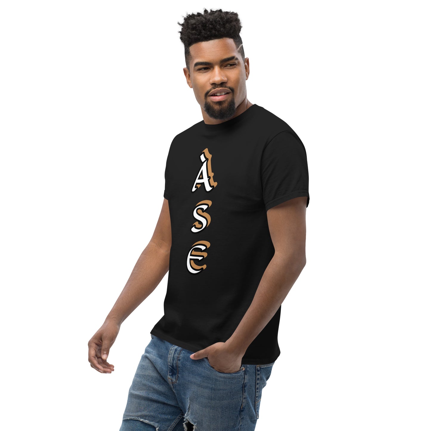 Ase white/gold Unisex classic tee