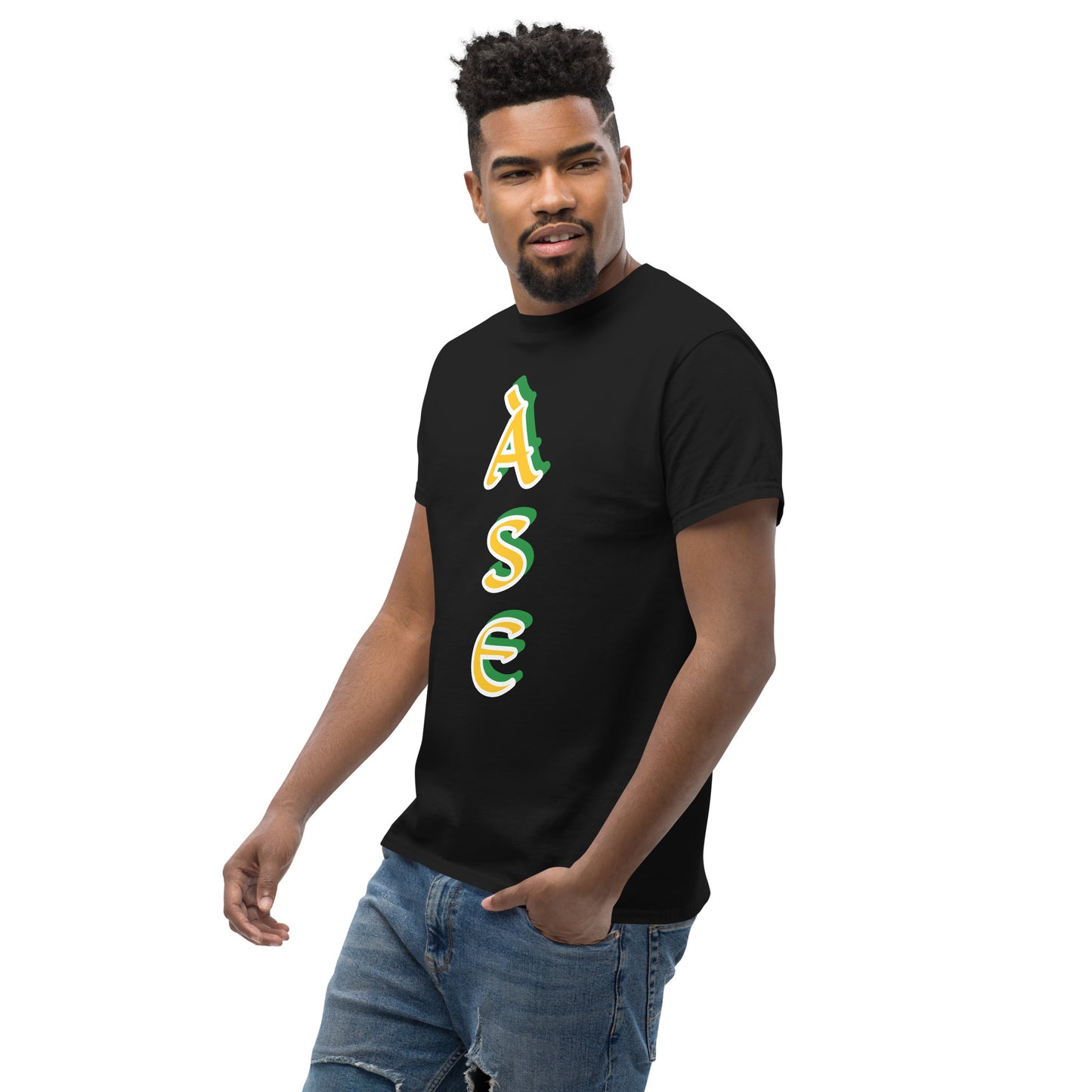 Ase Lucumi reverse vertical Unisex classic tee