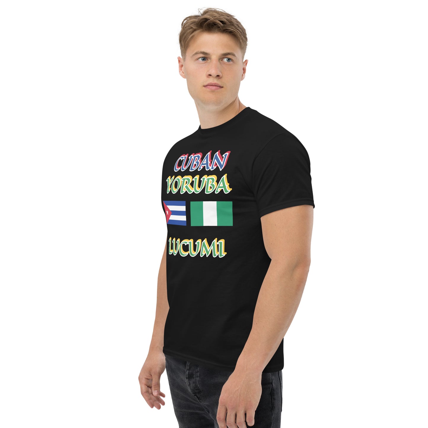 Cuban Yoruba Lucumi Dual Flag Unisex classic tee