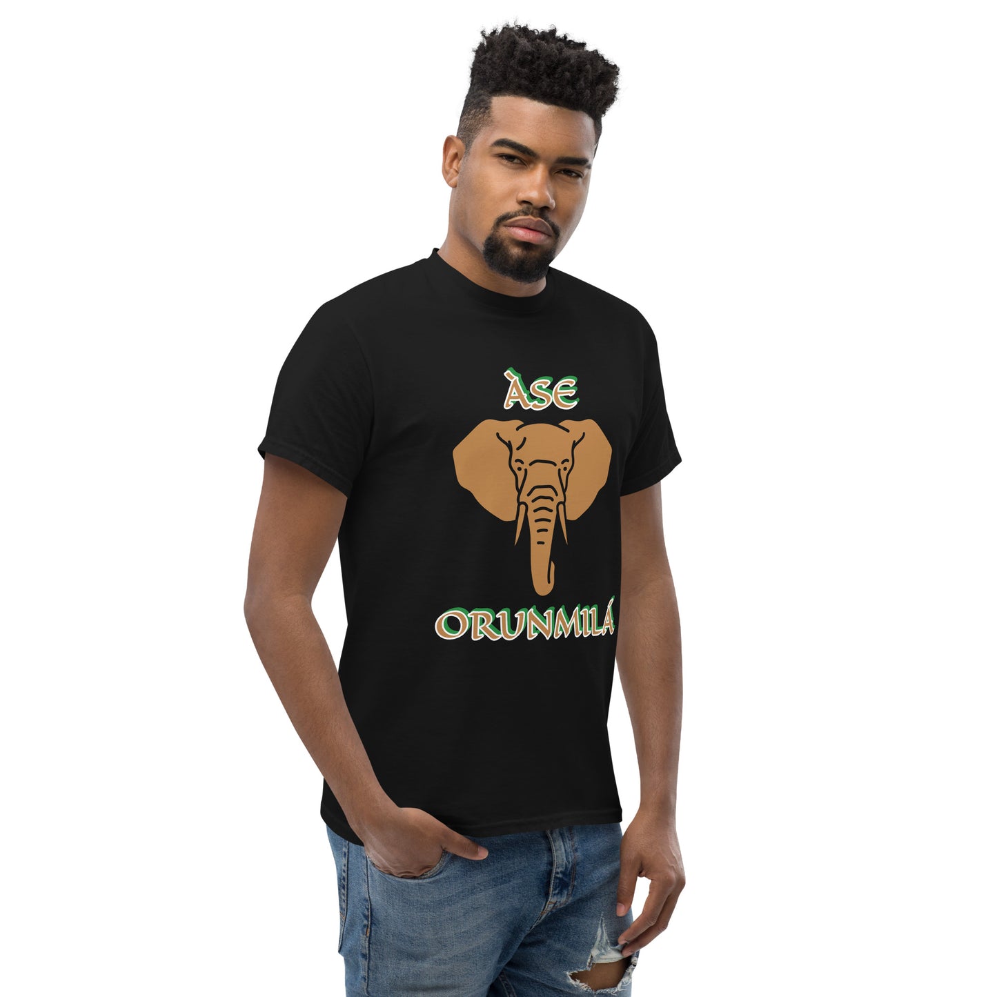 Ase Orunmila Isese reverse Unisex classic tee