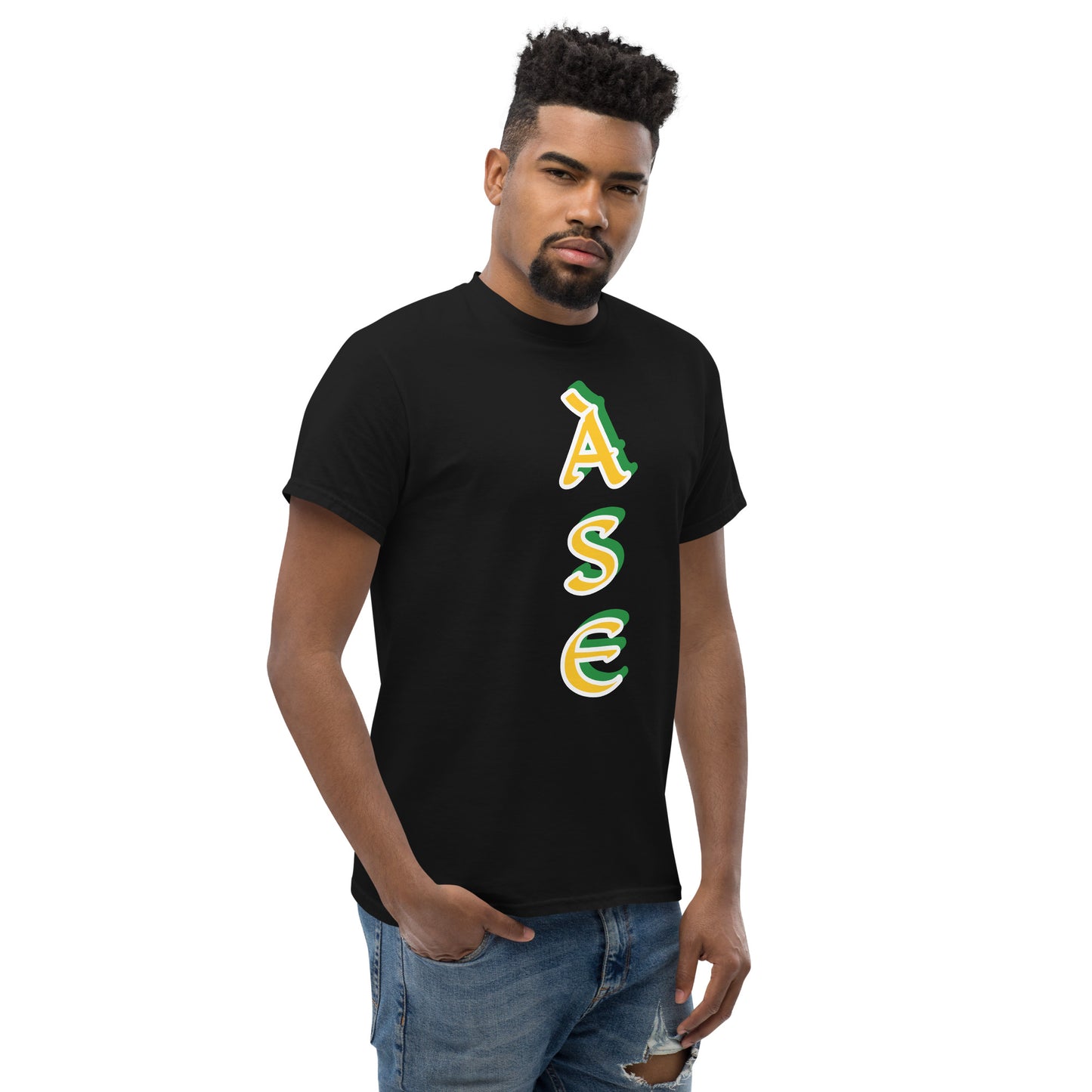 Ase Lucumi reverse vertical Unisex classic tee