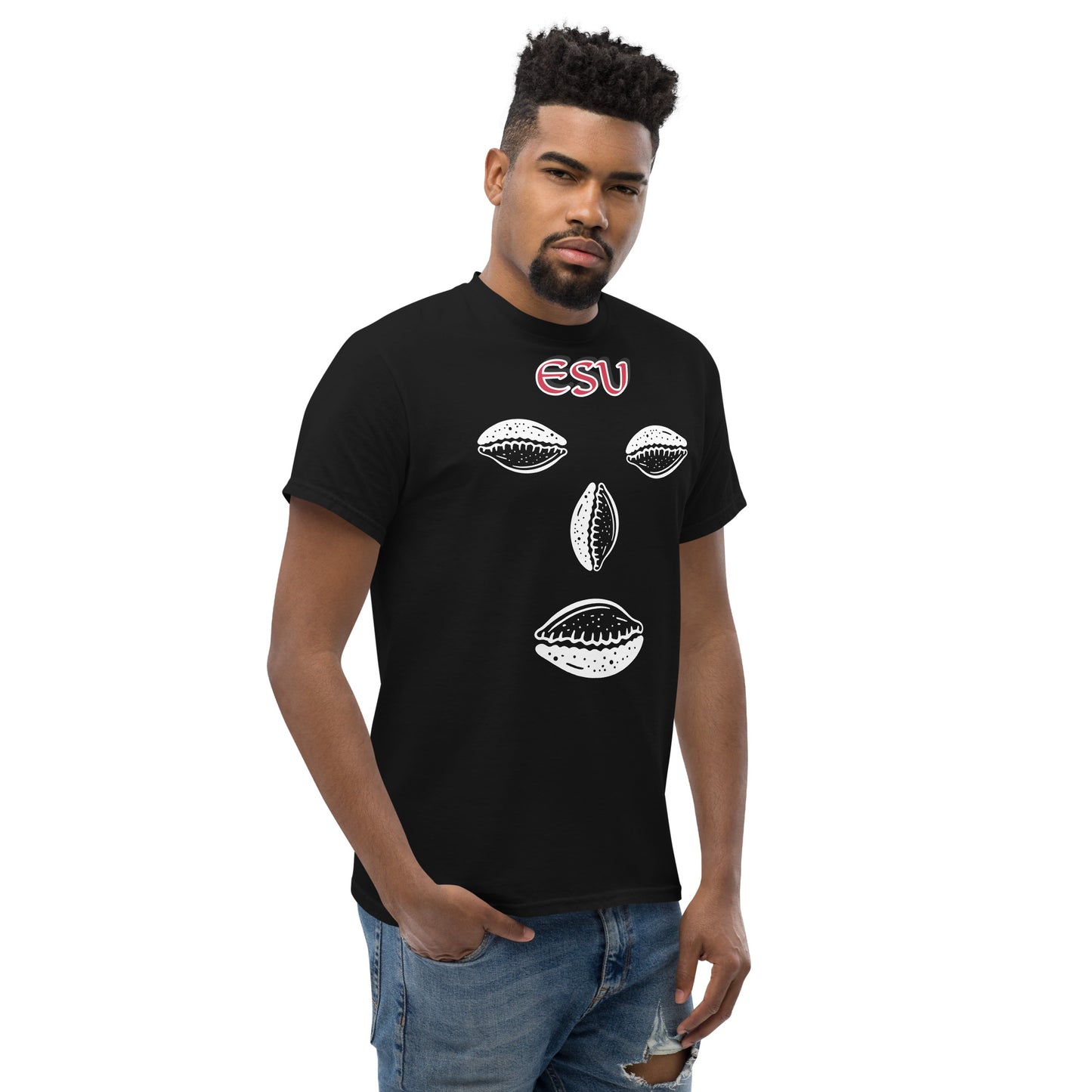 ESU Isese Cowrie White Unisex classic tee