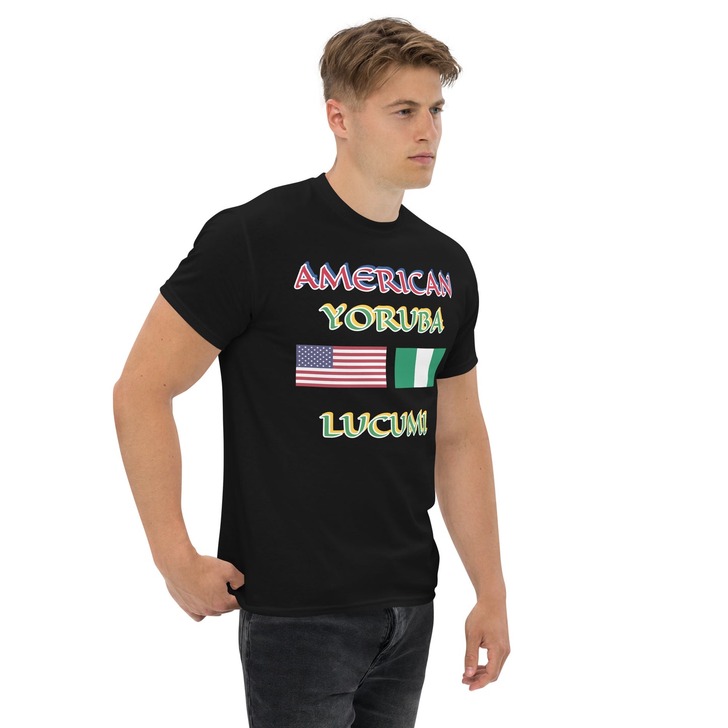 American Yoruba Lucumi Dual Flag Unisex classic tee