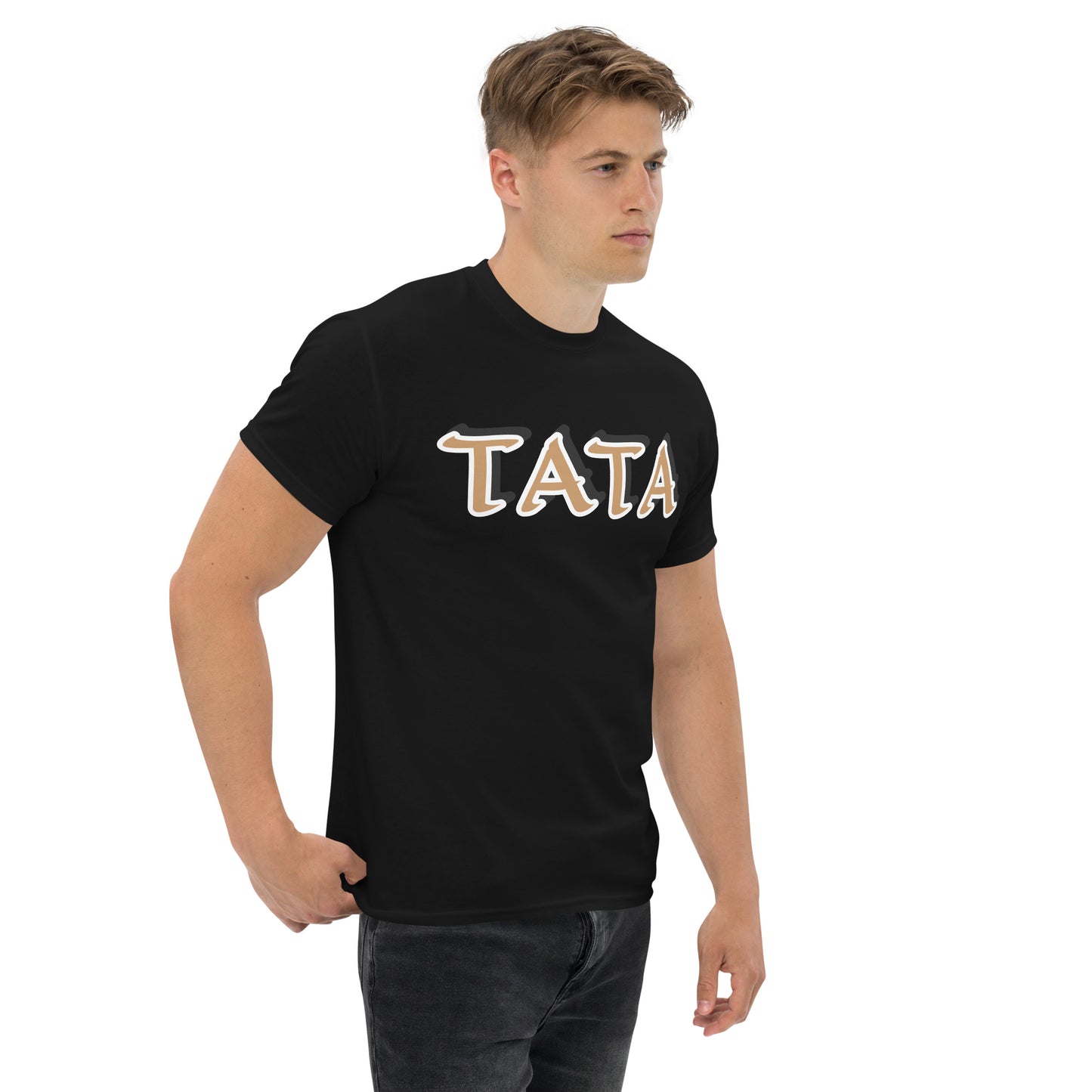 TATA Gold/Black Unisex classic tee