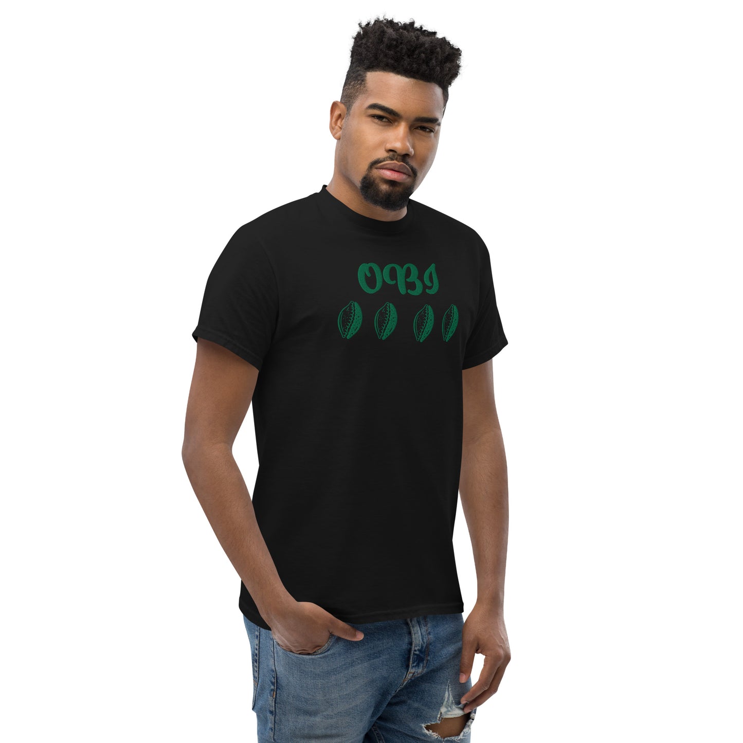 OBI Green Embroidered Unisex classic tee